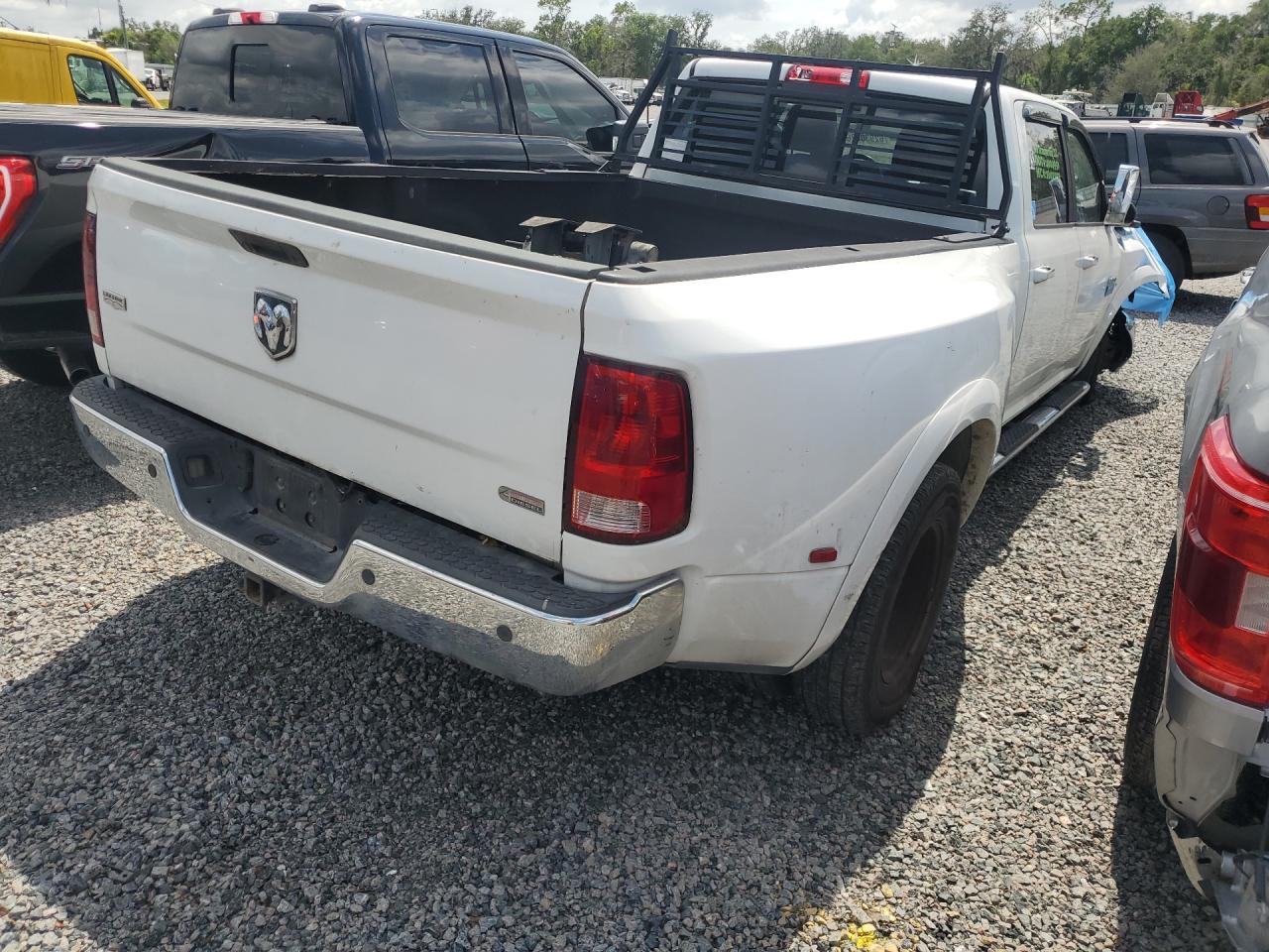 2012 Dodge Ram 3500 Laramie White vin: 3C63DPJL2CG258059
