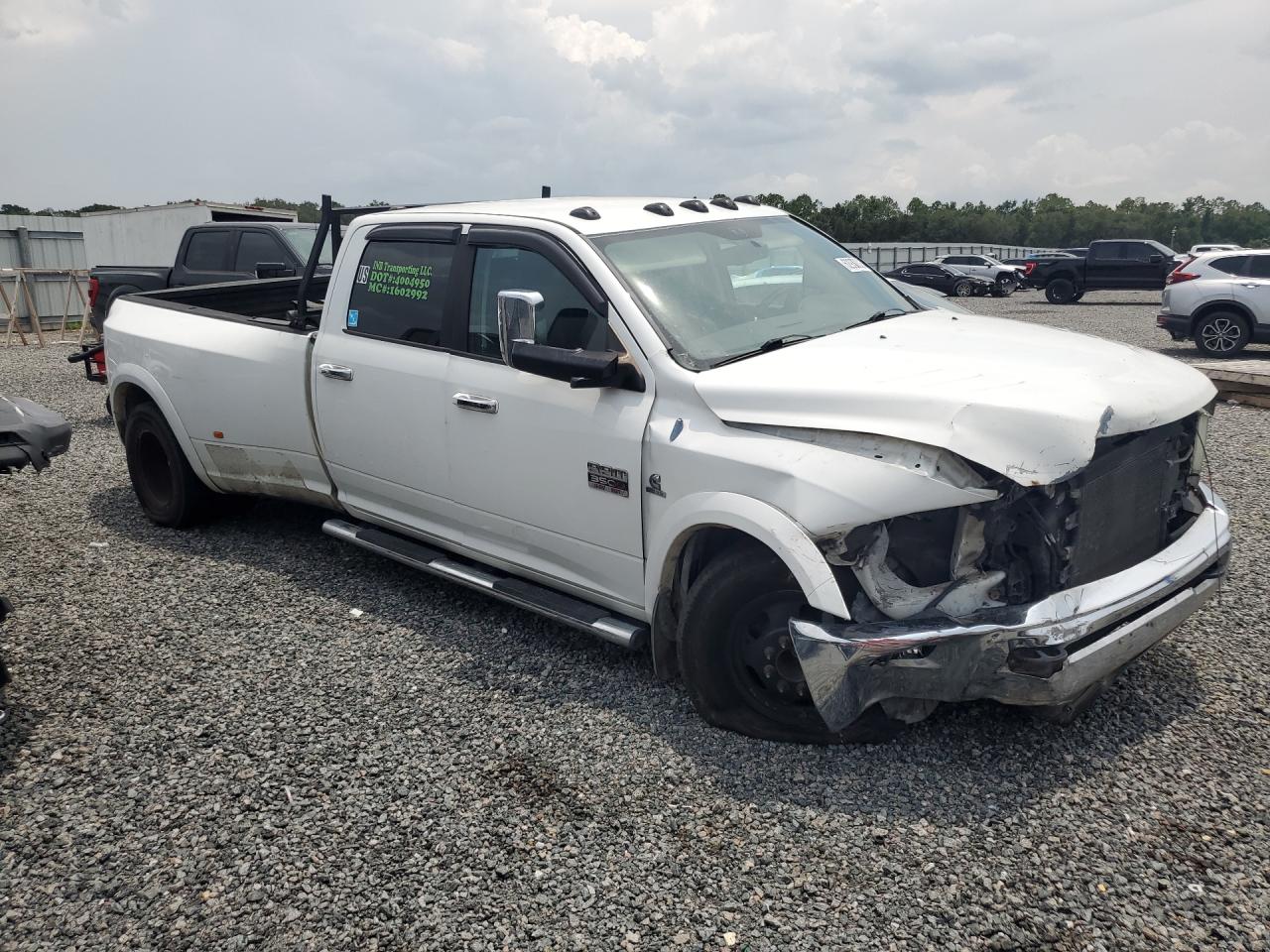 2012 Dodge Ram 3500 Laramie White vin: 3C63DPJL2CG258059