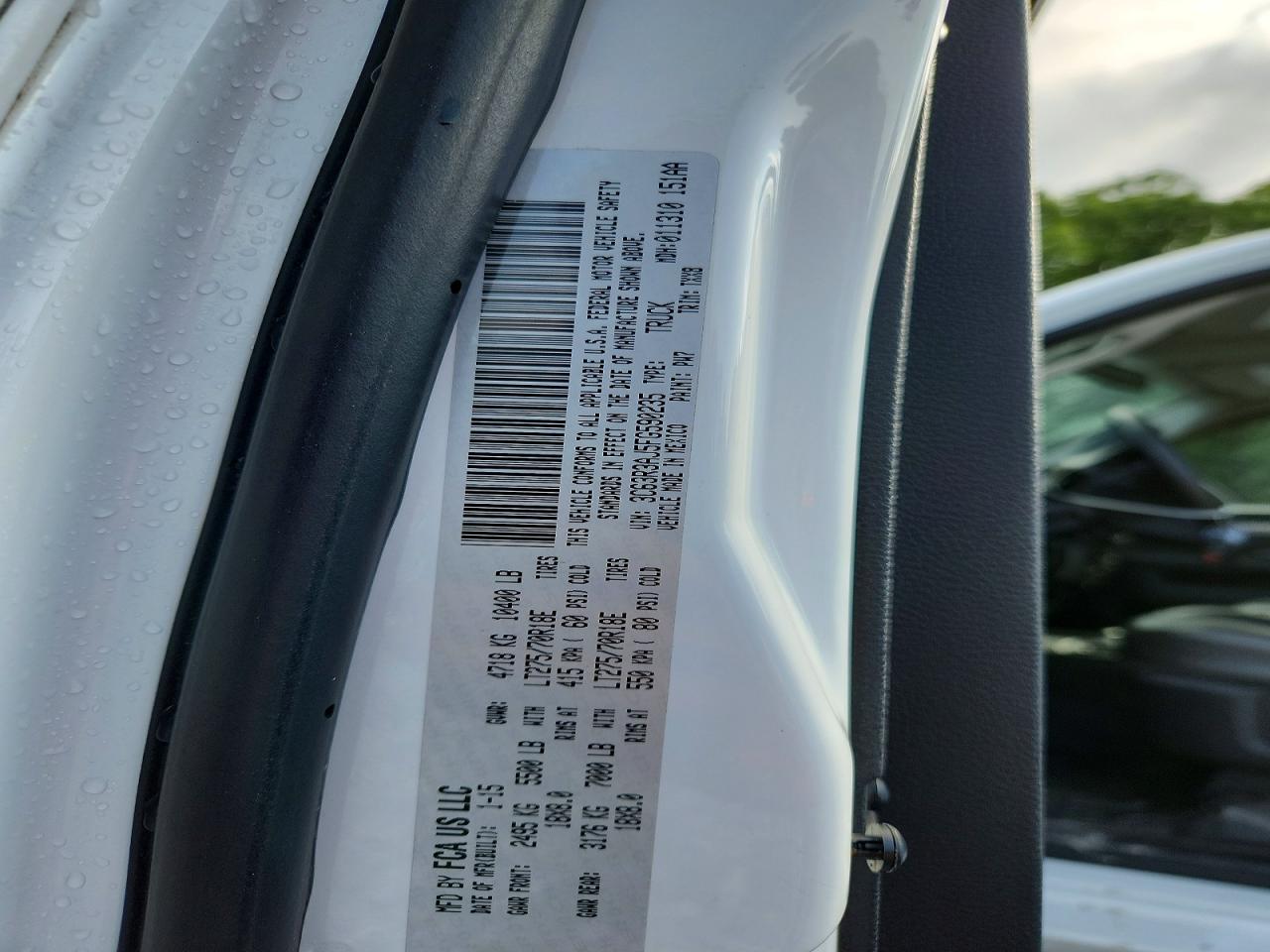 2015 Ram 3500 St White vin: 3C63R3AJ5FG590235