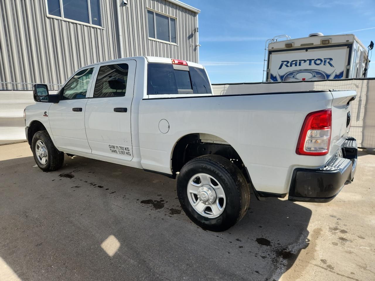 2023 Ram 3500 Tradesman White vin: 3C63R3CLXPG581272 Damage: Overall Vehicle, De-Identify, Removal Required