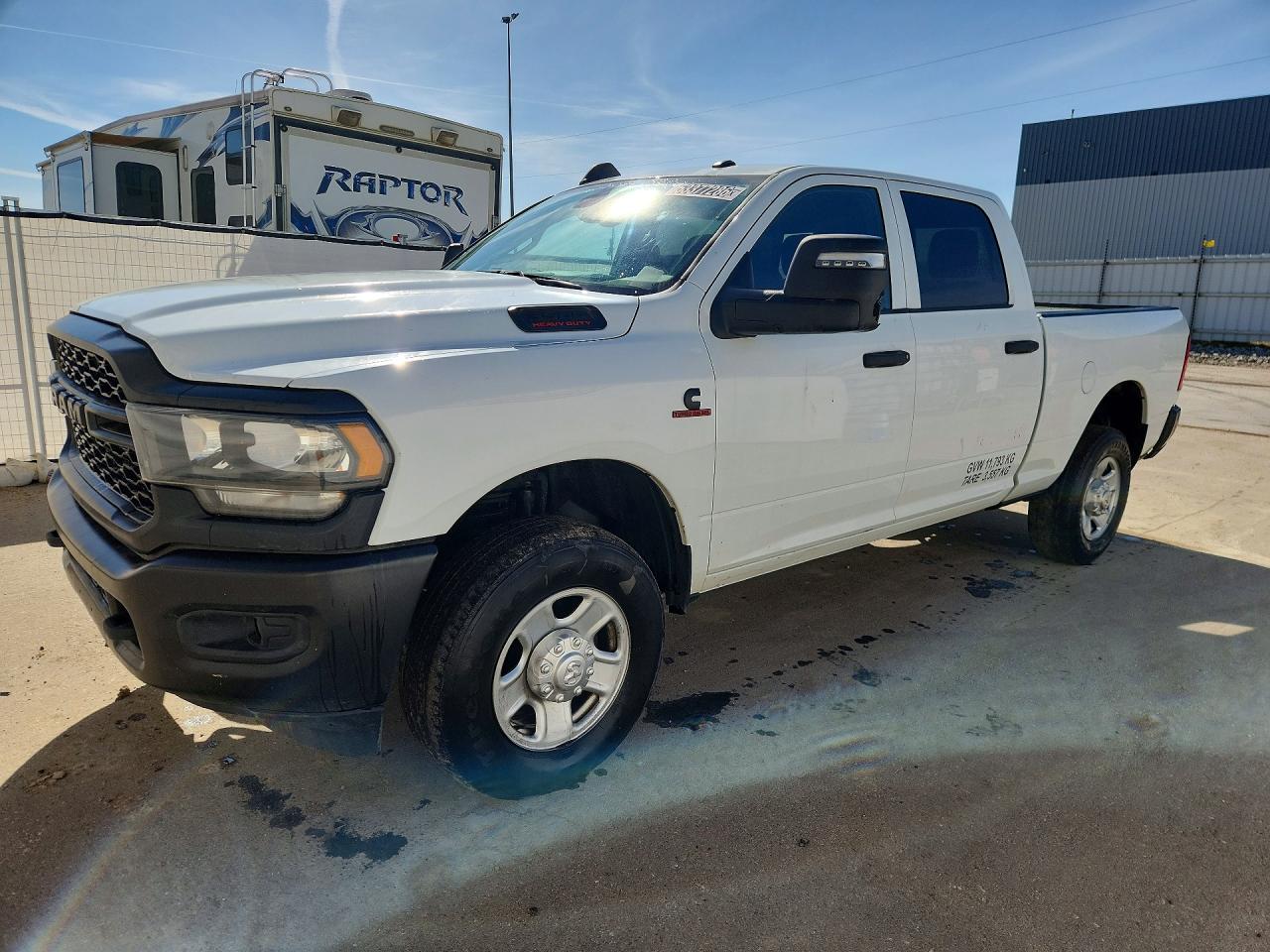 2023 Ram 3500 Tradesman White vin: 3C63R3CLXPG581272