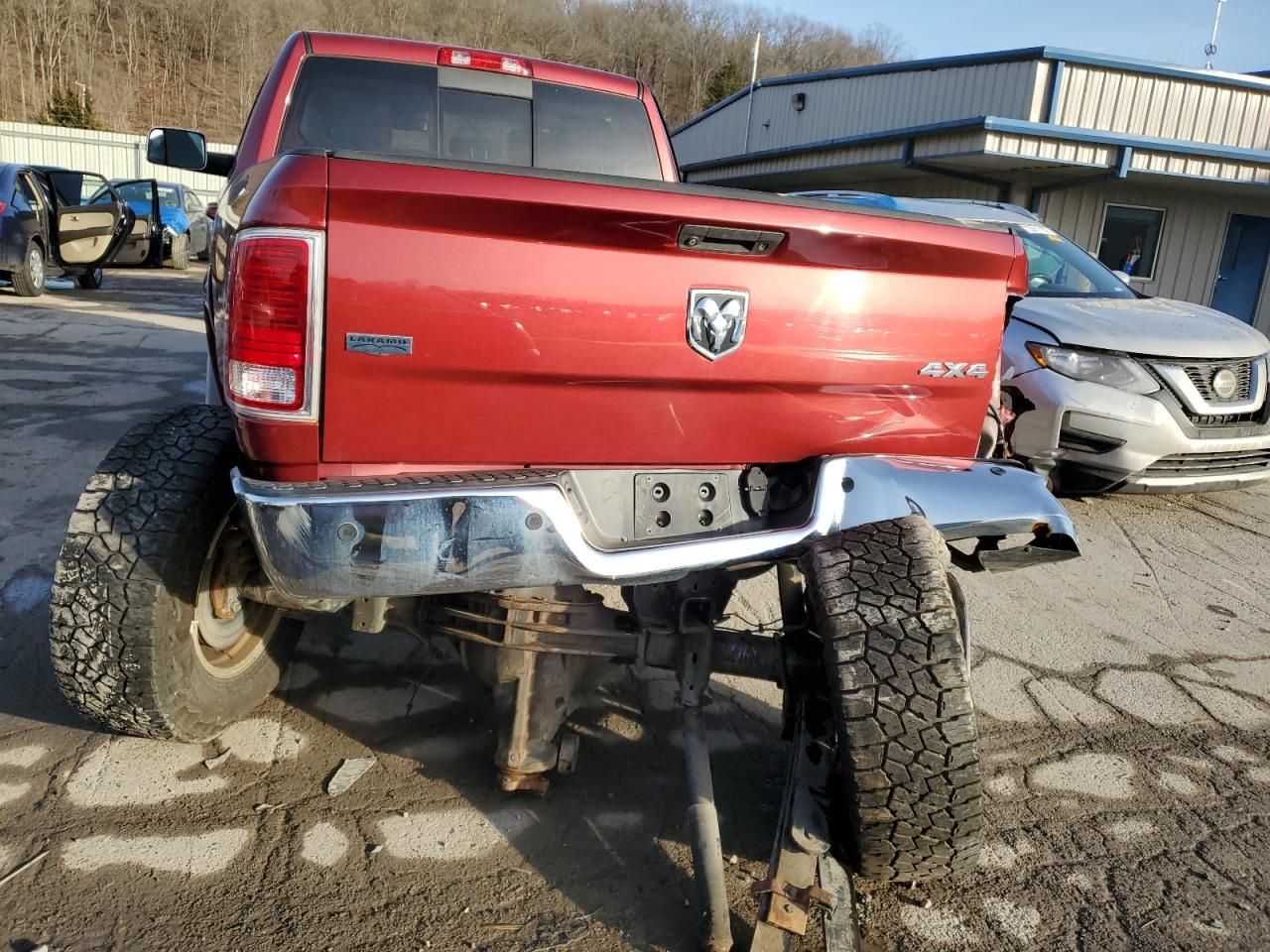 2015 Ram 3500 Laramie Burgundy vin: 3C63R3EJ2FG688536