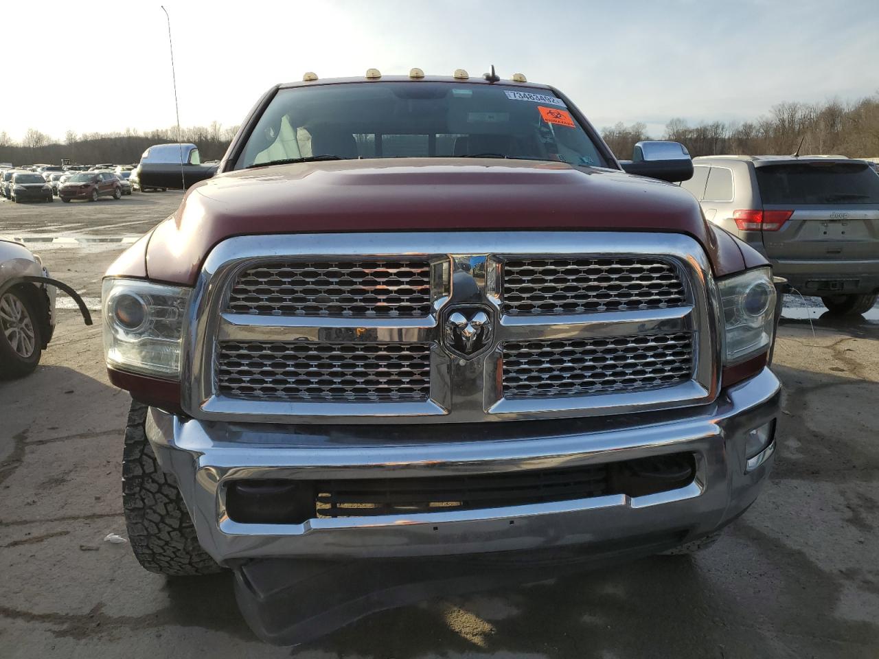 2015 Ram 3500 Laramie Burgundy vin: 3C63R3EJ2FG688536