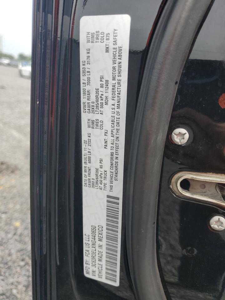 2022 Ram 3500 Laramie Black vin: 3C63R3ELXNG440650