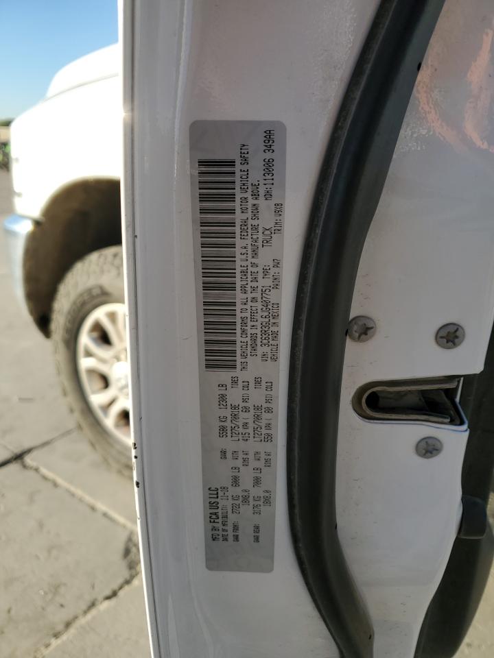 2018 Ram 3500 St White vin: 3C63R3GL6JG407751