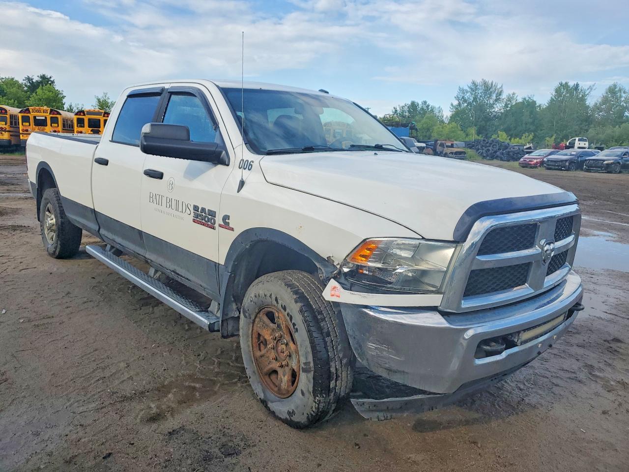 2014 Ram 3500 Slt White vin: 3C63R3HL9EG215549