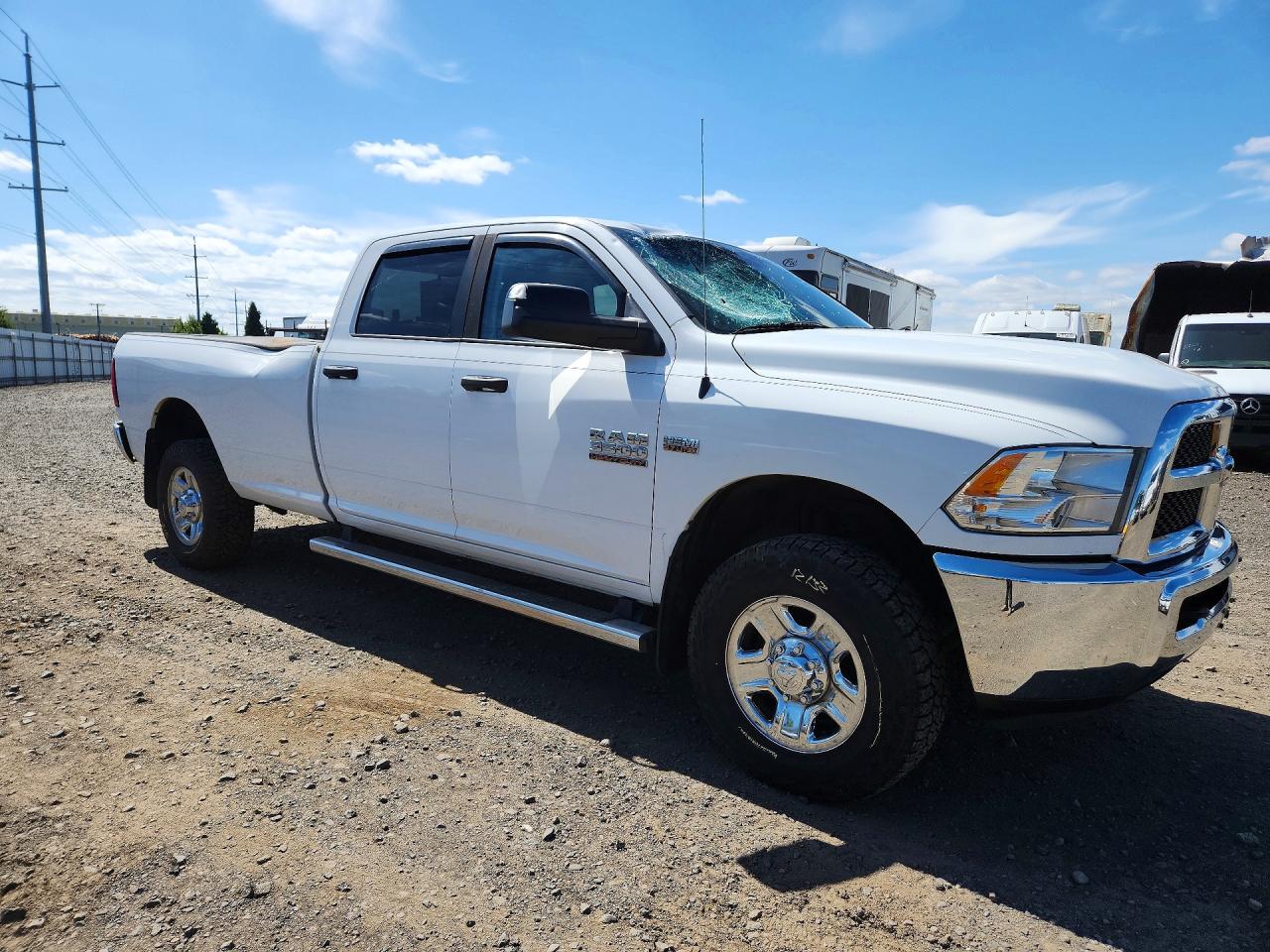 2014 Ram 3500 Slt White vin: 3C63R3HT9EG239673