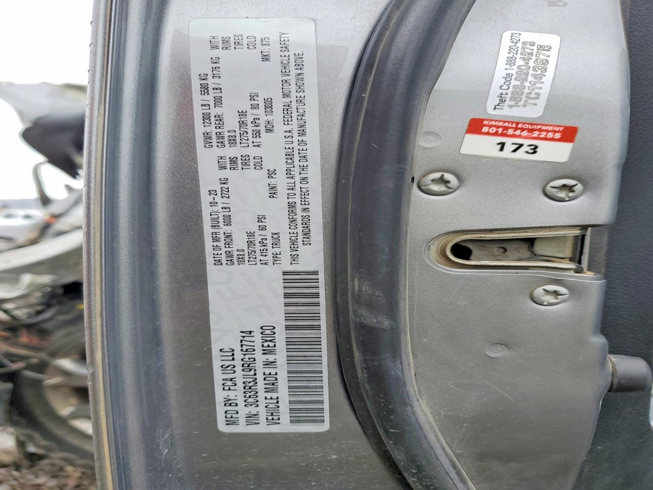 2024 Ram 3500 Laramie Gray vin: 3C63R3JL9RG167714