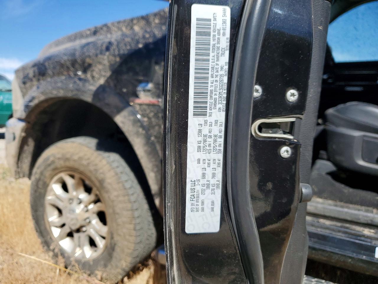 2016 Ram 3500 Laramie Black vin: 3C63R3ML5GG226735