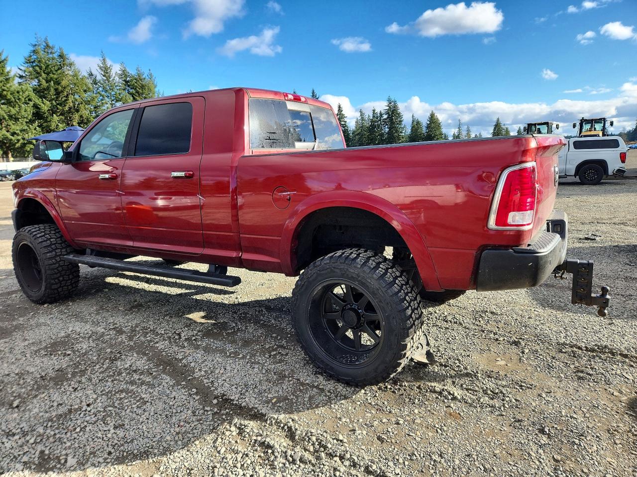 2013 Ram 3500 Longhorn Burgundy vin: 3C63R3NLXDG582723