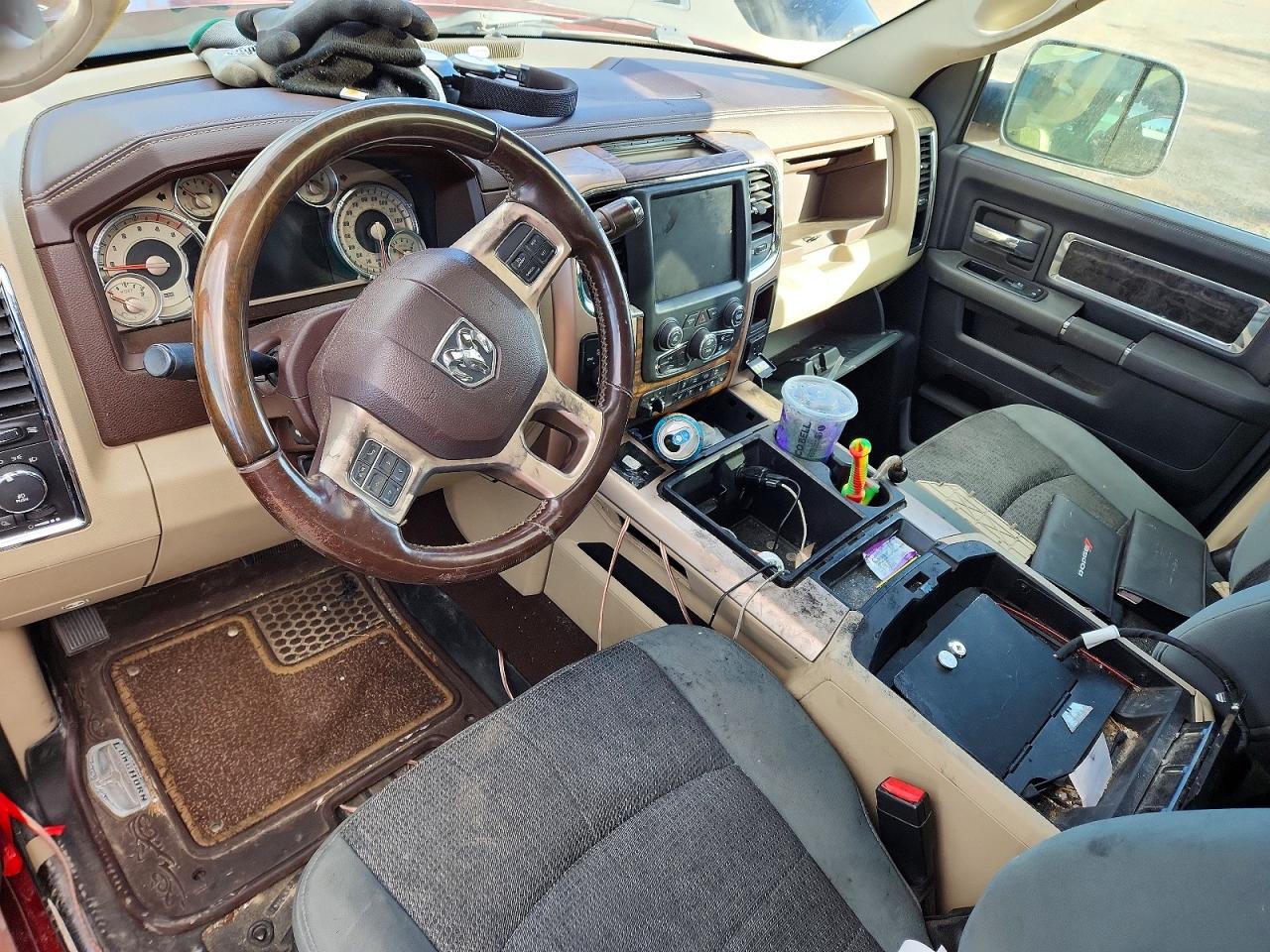 2013 Ram 3500 Longhorn Burgundy vin: 3C63R3NLXDG582723