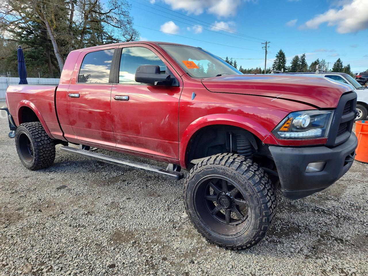 2013 Ram 3500 Longhorn Burgundy vin: 3C63R3NLXDG582723