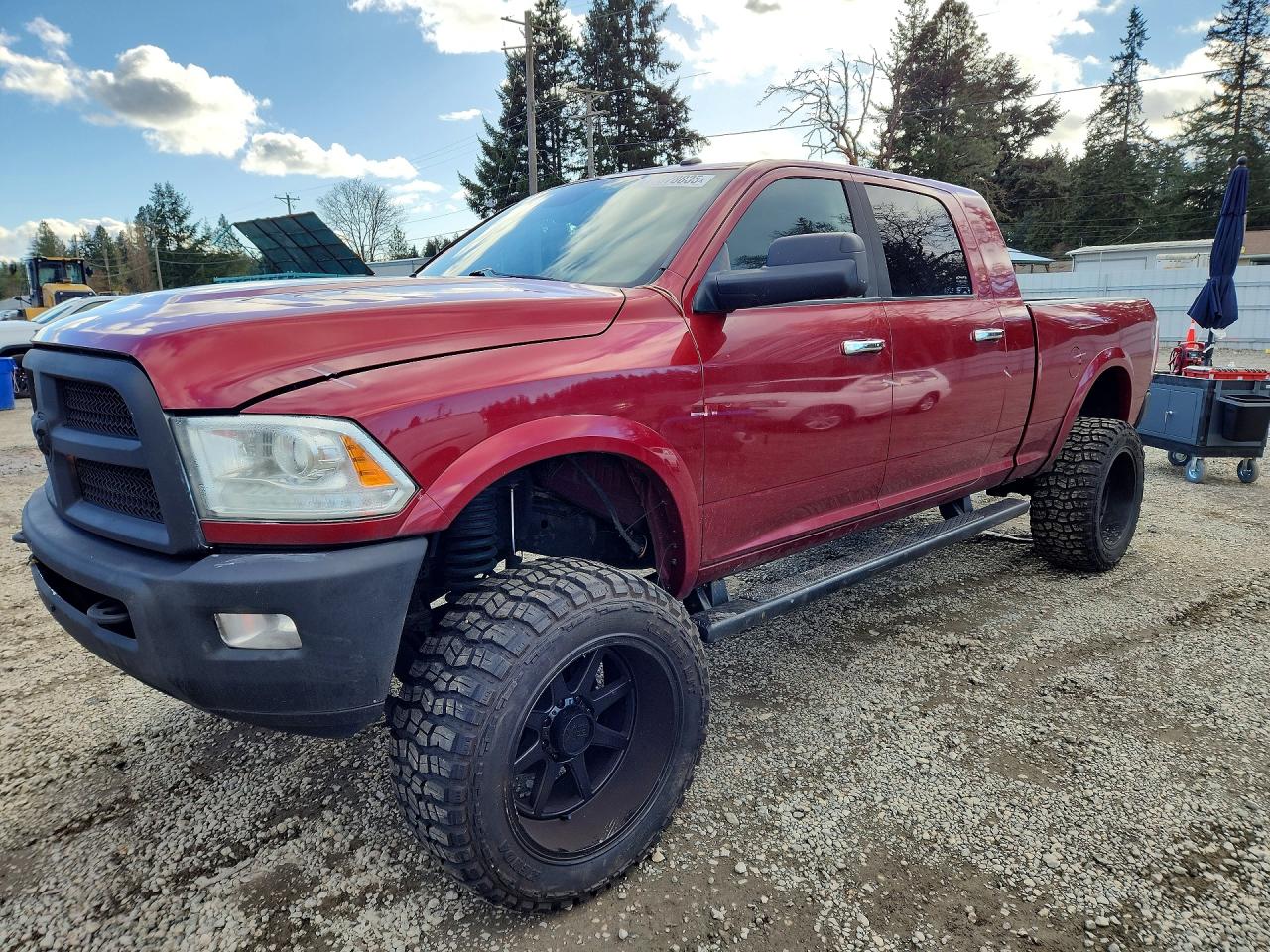 2013 Ram 3500 Longhorn Burgundy vin: 3C63R3NLXDG582723