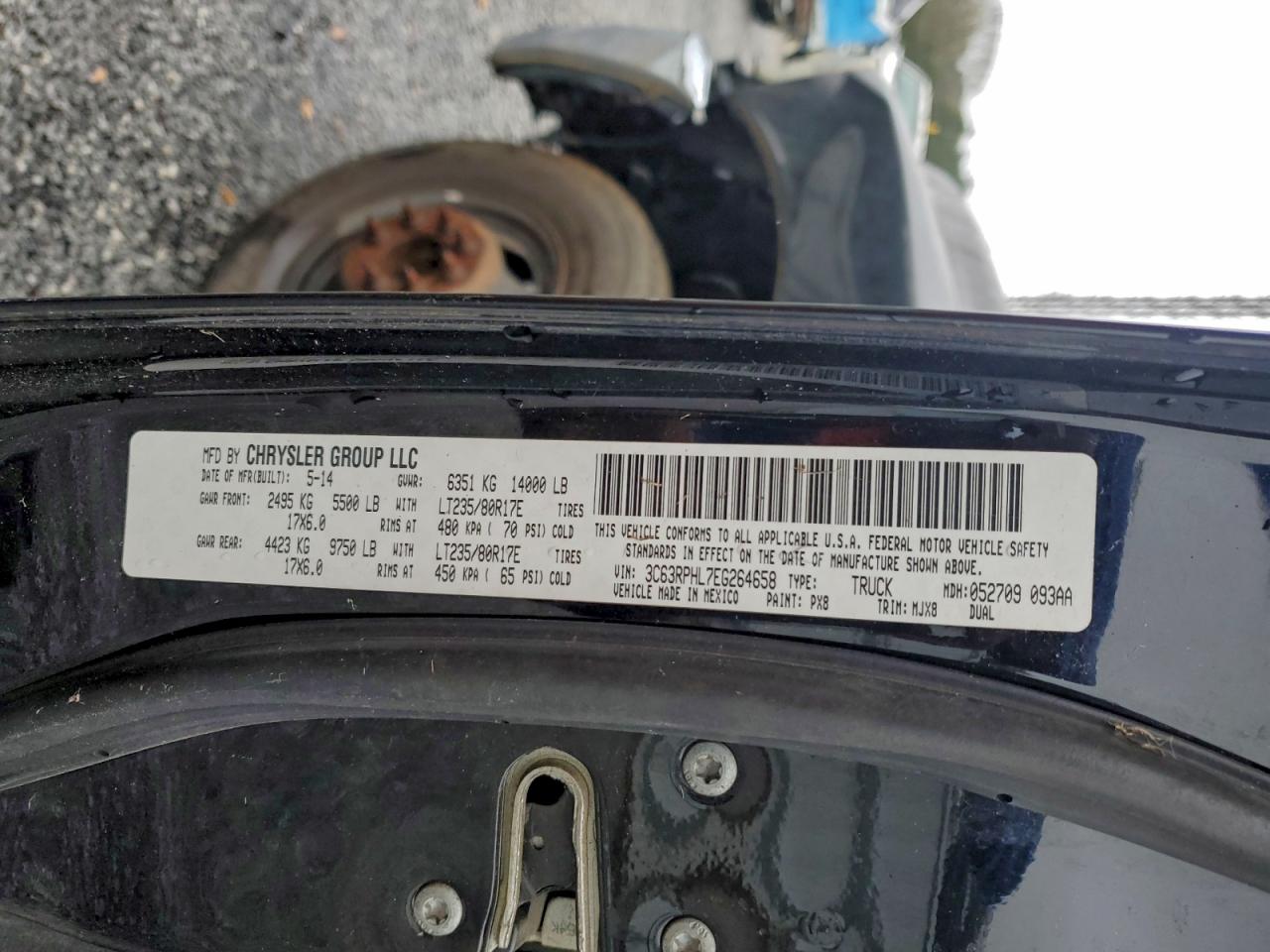 2014 Ram 3500 Slt Black vin: 3C63RPHL7EG264658