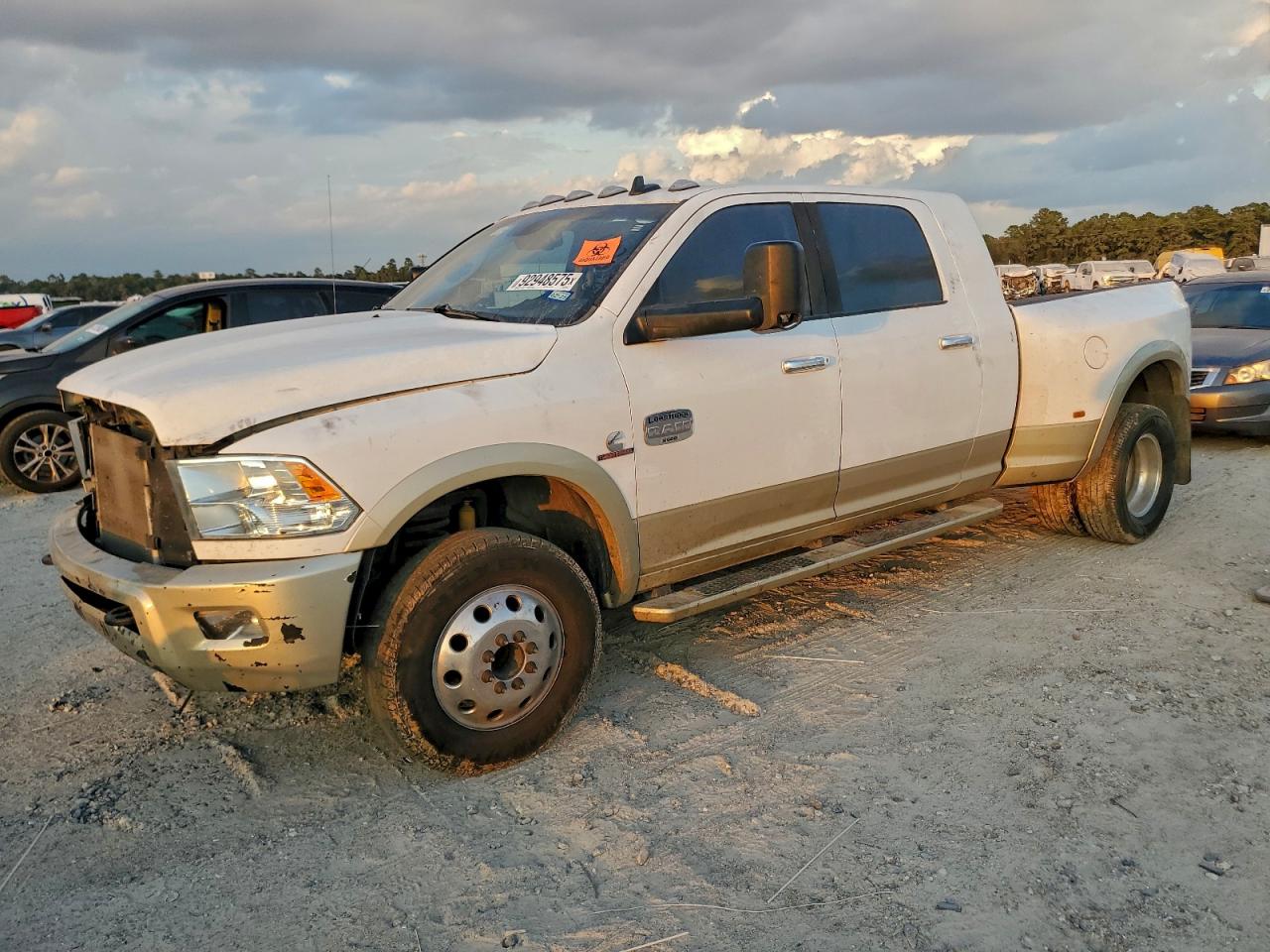 2015 Ram 3500 Longh White vin: 3C63RPNL3FG661273