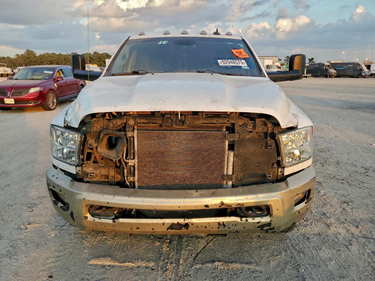 2015 Ram 3500 Longh White vin: 3C63RPNL3FG661273