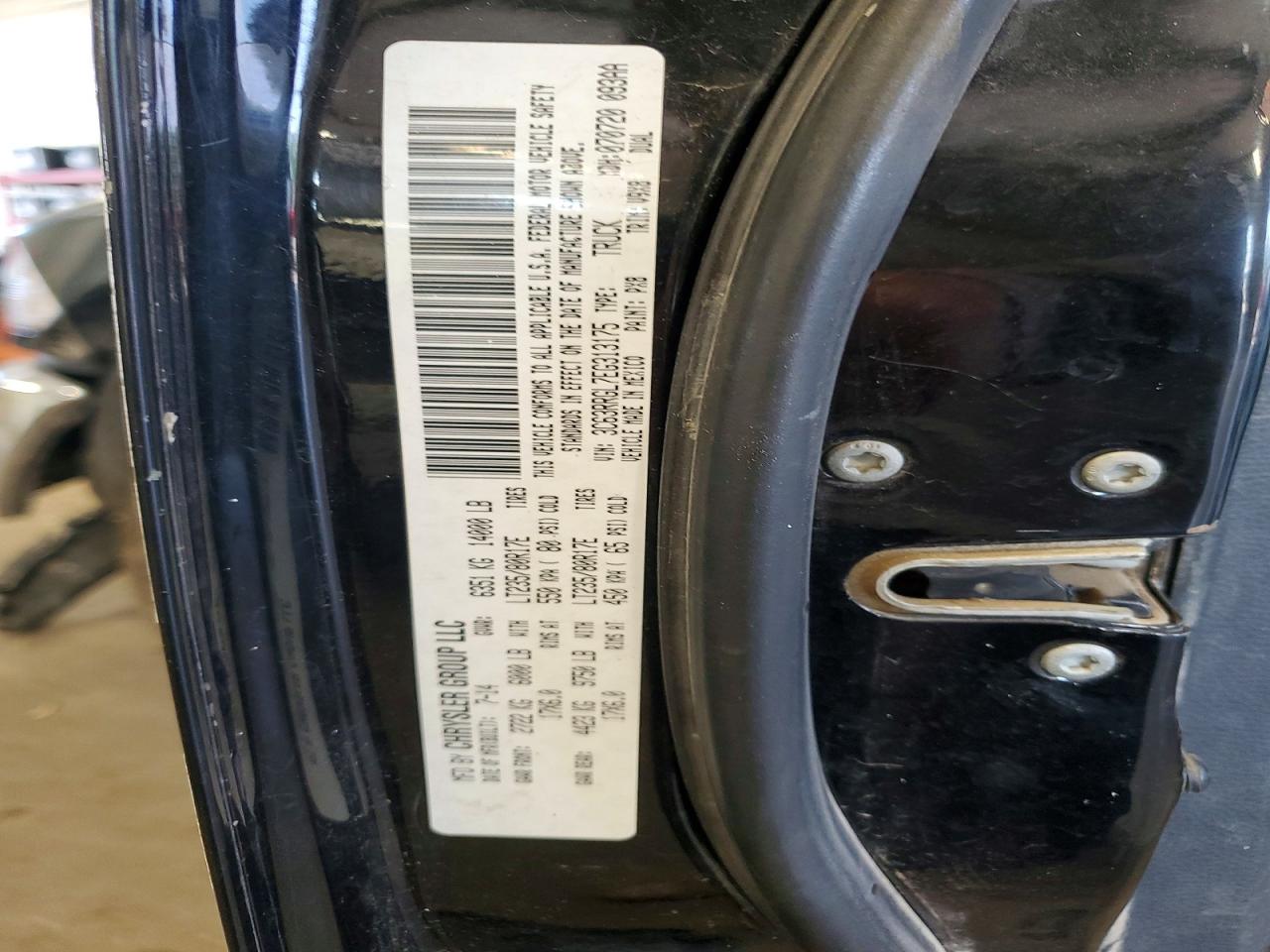 2014 Ram 3500 St Black vin: 3C63RRGL7EG313175