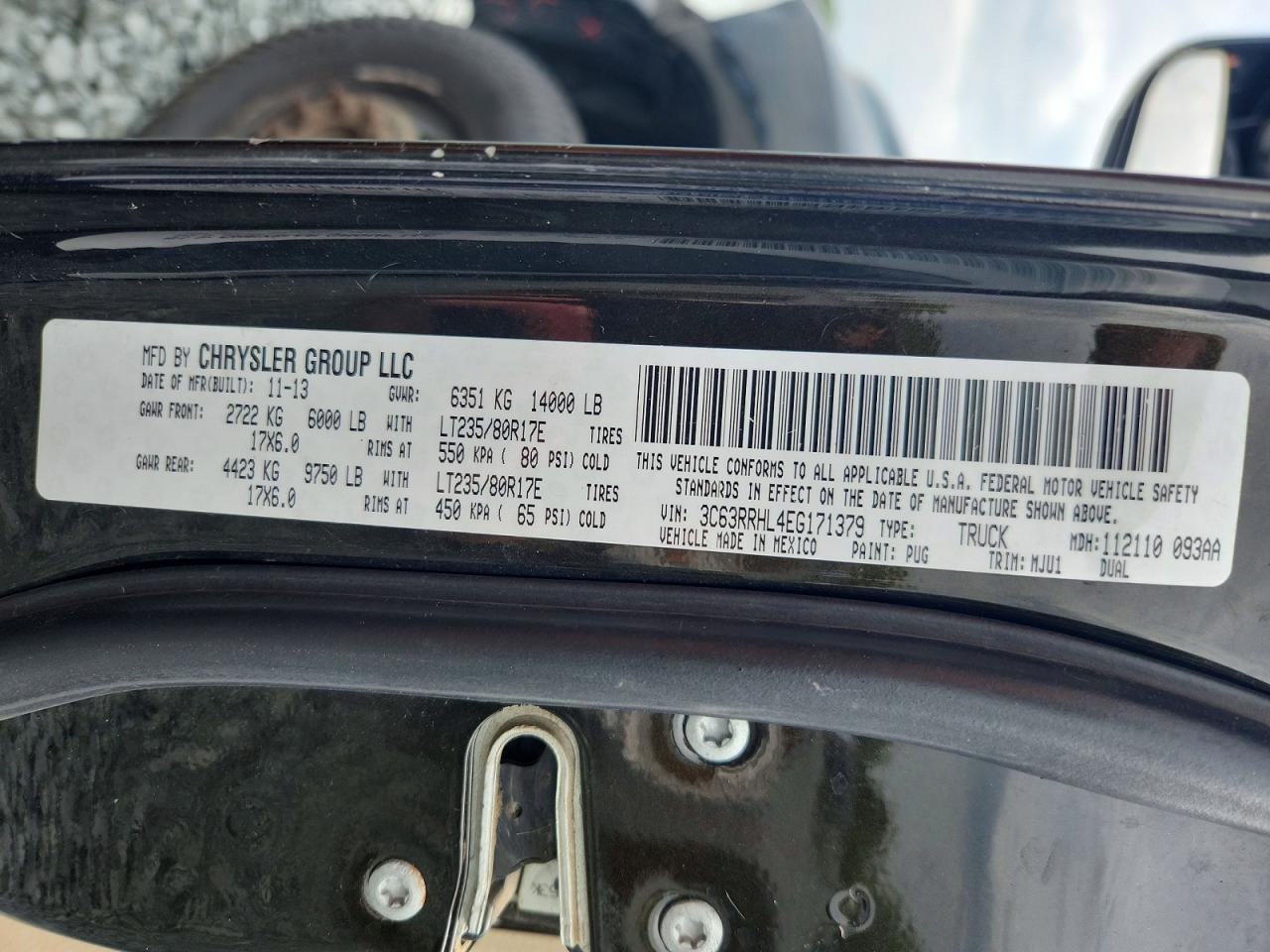 2014 Ram 3500 Slt Серый vin: 3C63RRHL4EG171379