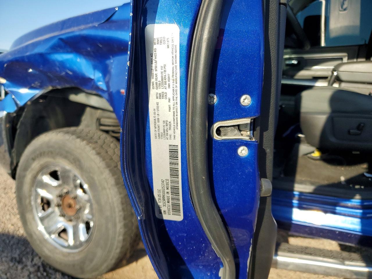 2014 Ram 3500 Slt Blue vin: 3C63RRHL6EG153742