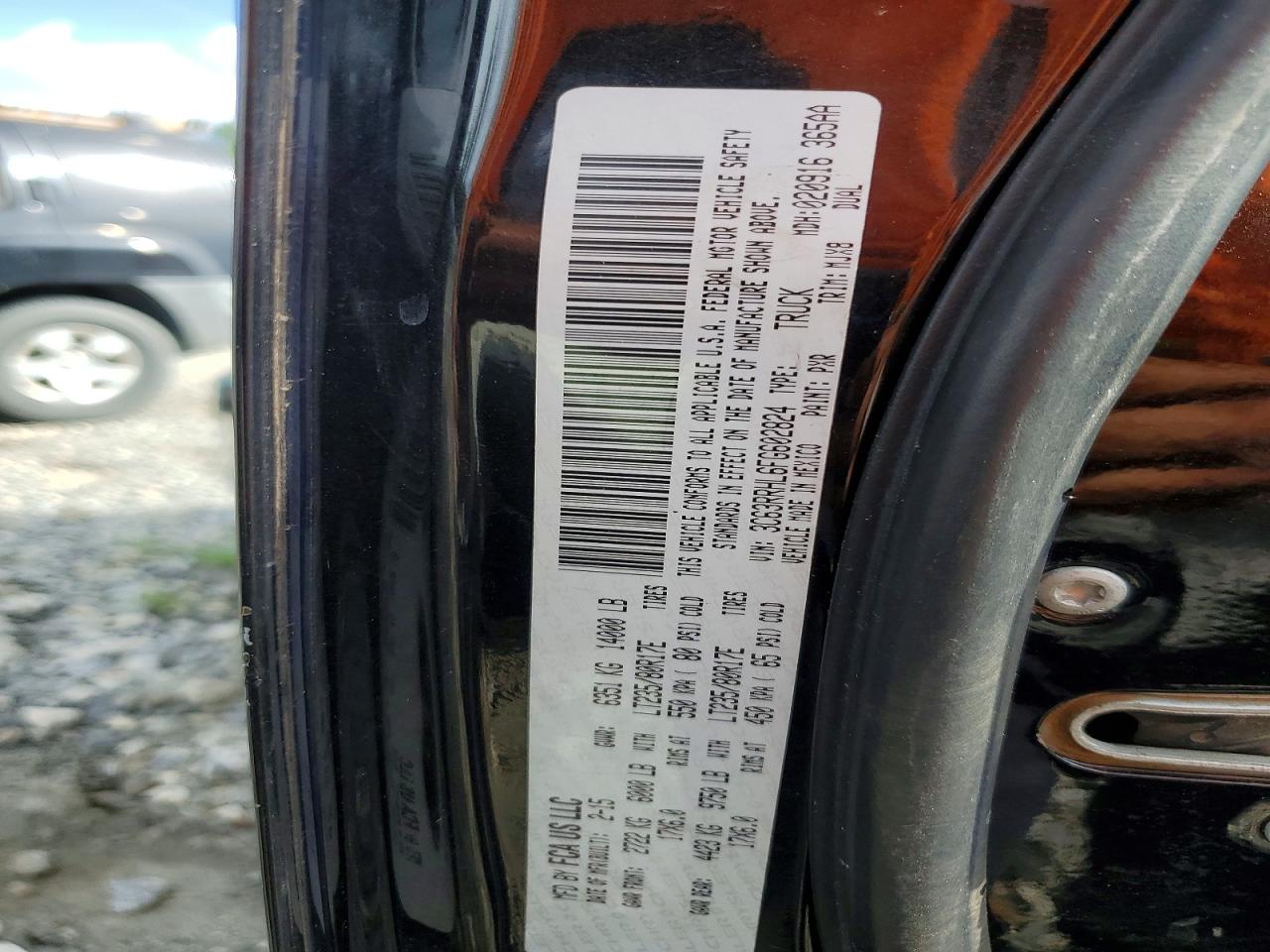 2015 Ram 3500 Slt Черный vin: 3C63RRHL6FG602824