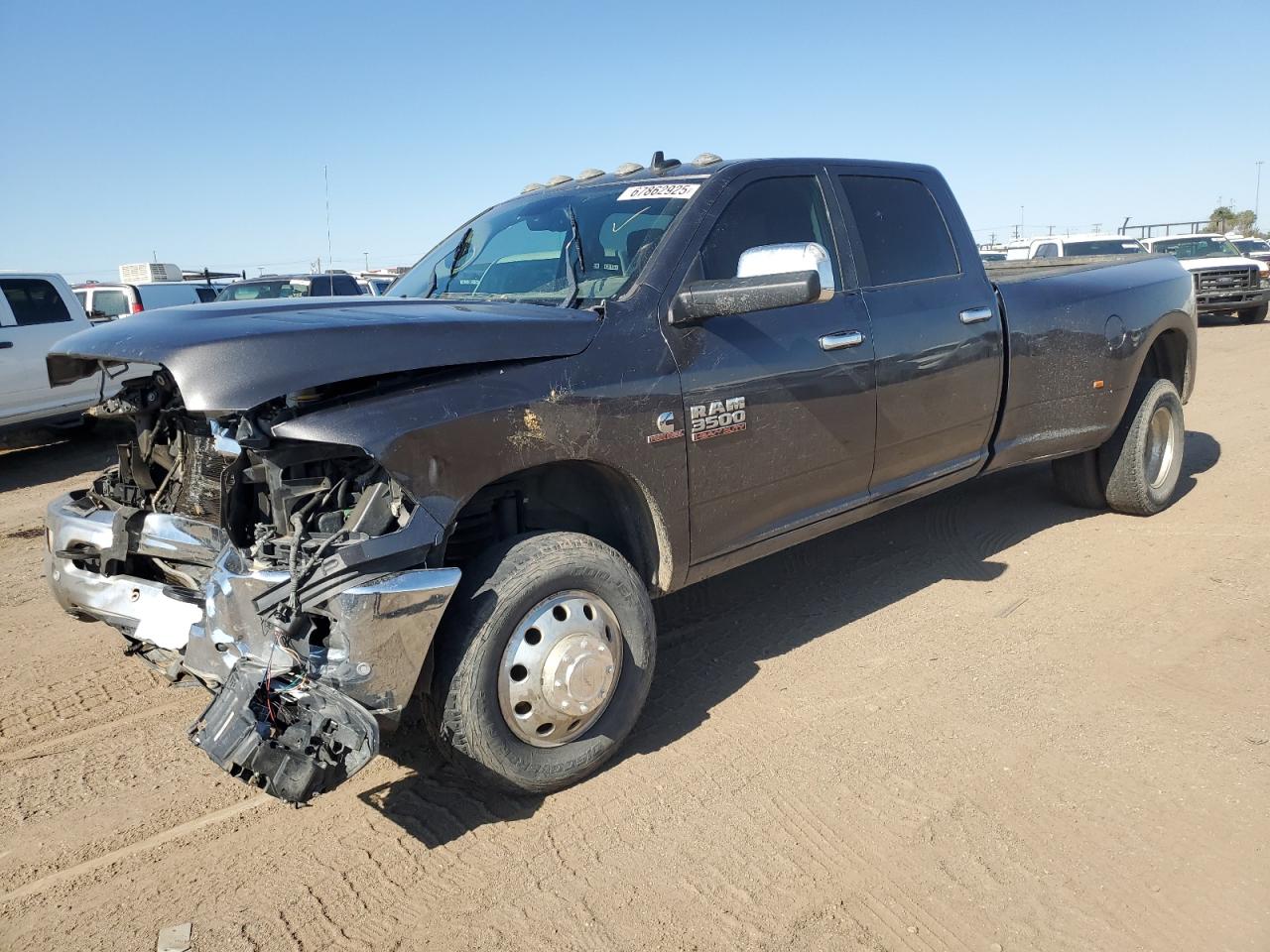 2018 Ram 3500 Laramie Gray vin: 3C63RRJL3JG330719