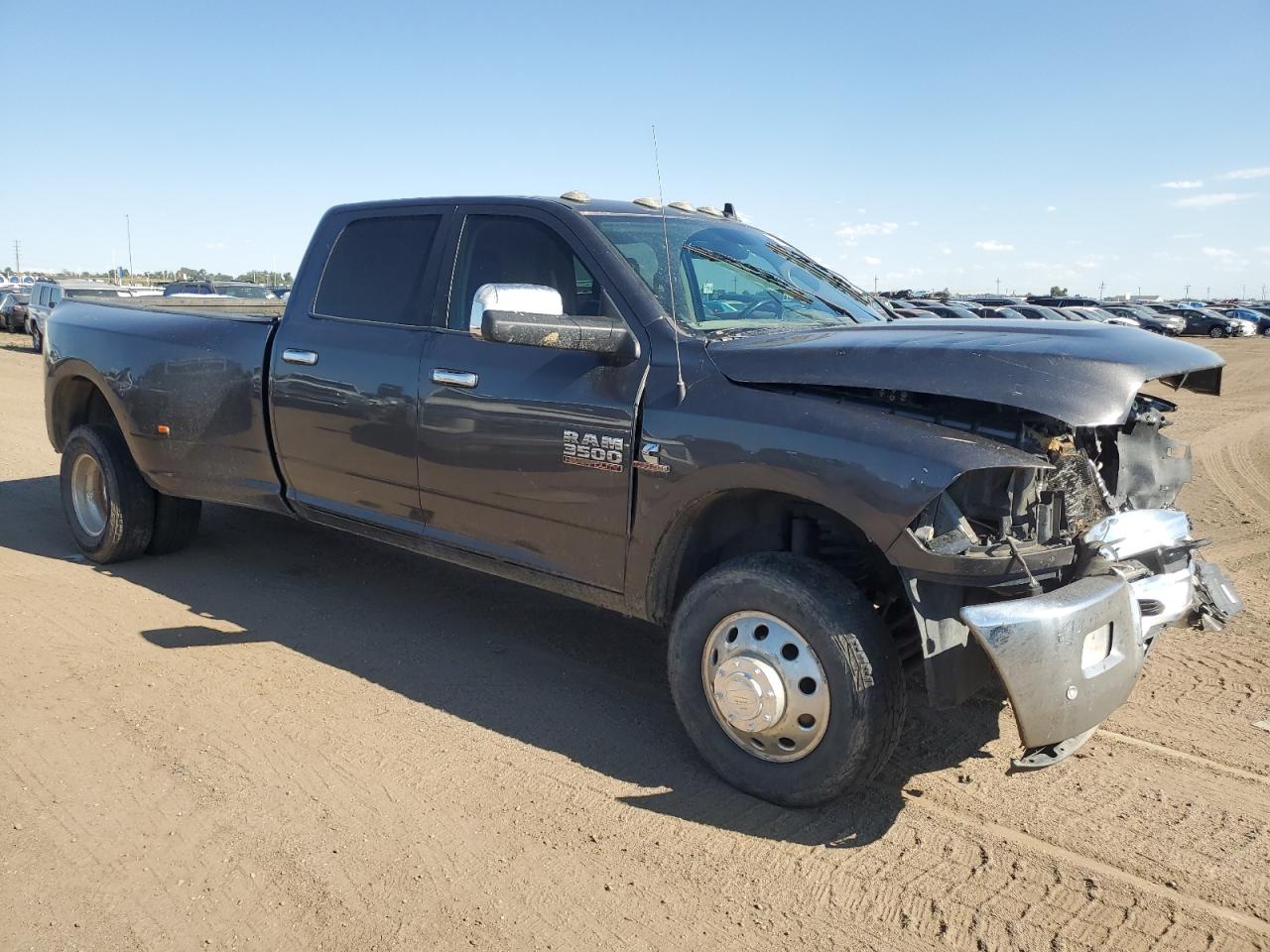 2018 Ram 3500 Laramie Gray vin: 3C63RRJL3JG330719