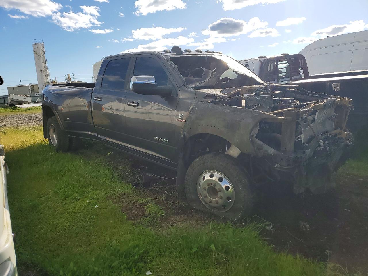 2019 Ram 3500 Laramie Серый vin: 3C63RRJL9KG542834