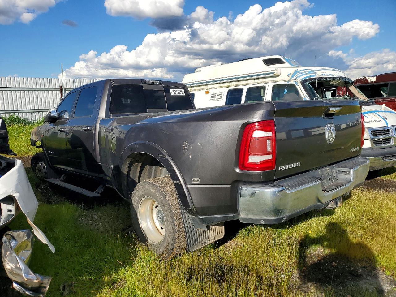 2019 Ram 3500 Laramie Серый vin: 3C63RRJL9KG542834