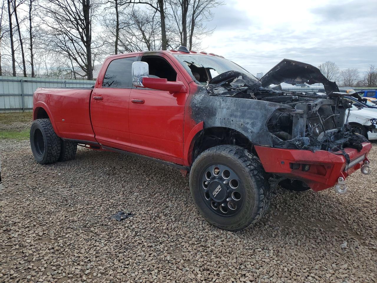 2020 Ram 3500 Longhorn Red vin: 3C63RRKL6LG233483