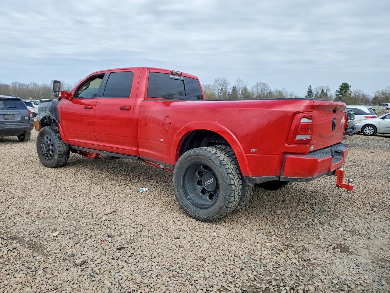 2020 Ram 3500 Longhorn Red vin: 3C63RRKL6LG233483