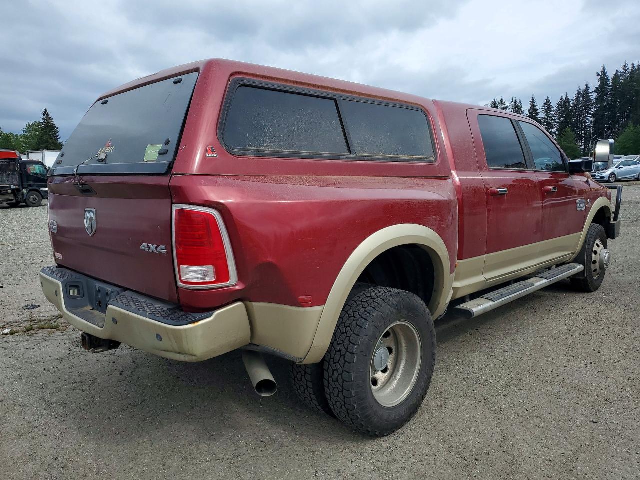 2014 Ram 3500 Longhorn Maroon vin: 3C63RRNL9EG285916