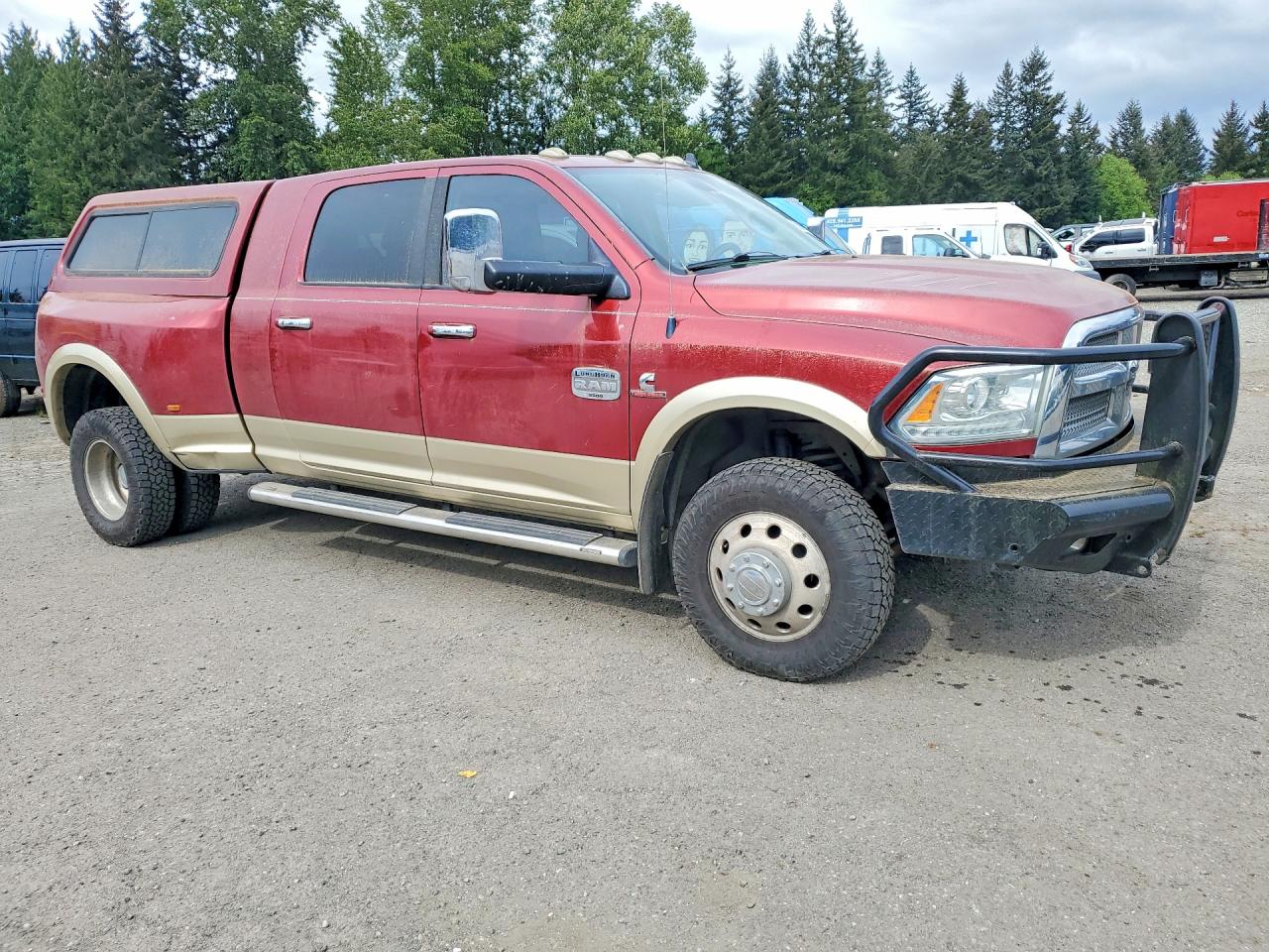 2014 Ram 3500 Longhorn Maroon vin: 3C63RRNL9EG285916
