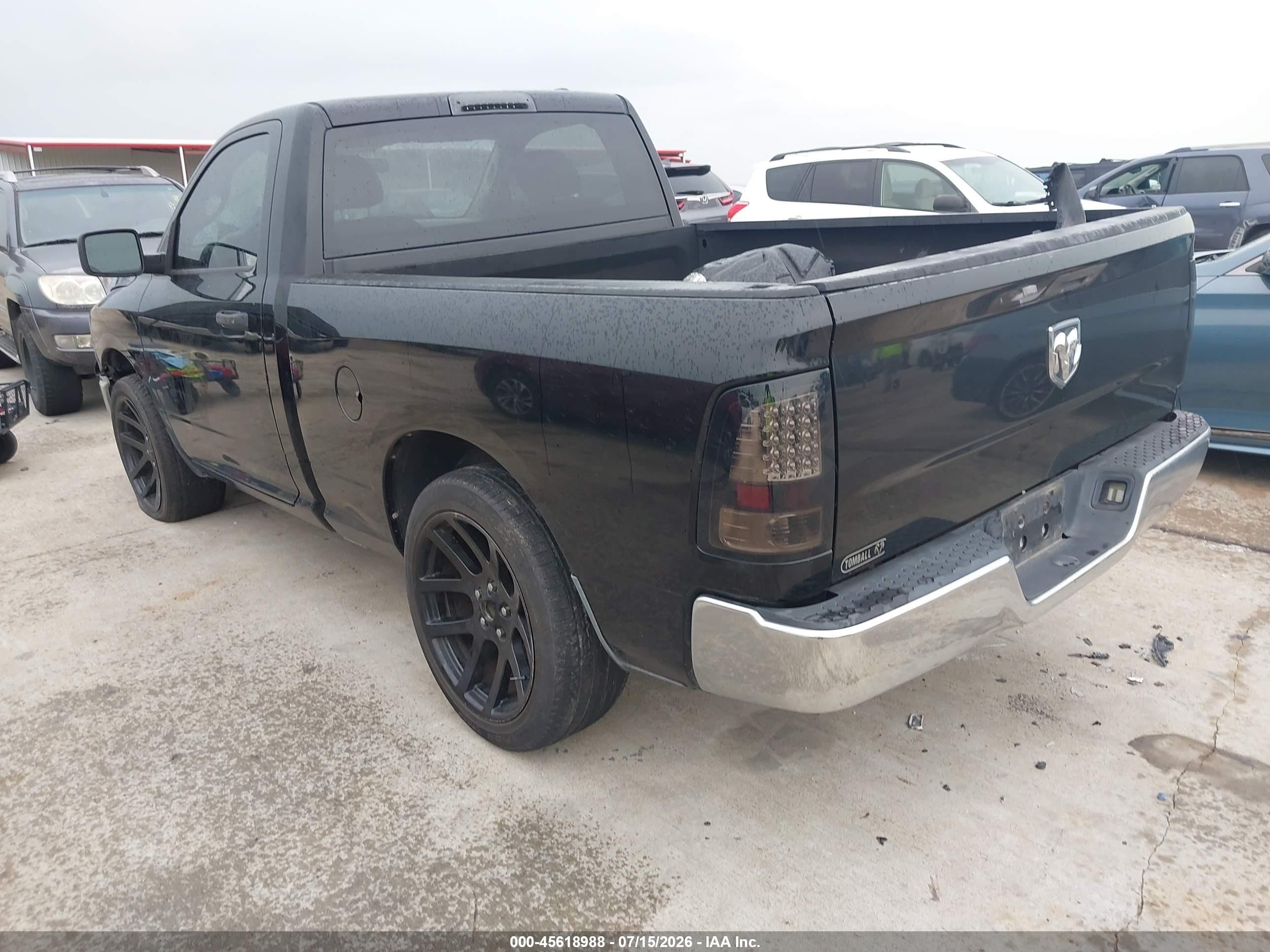 2012 Dodge Ram 1500   Black vin: 3C6JD6AK9CG152216
