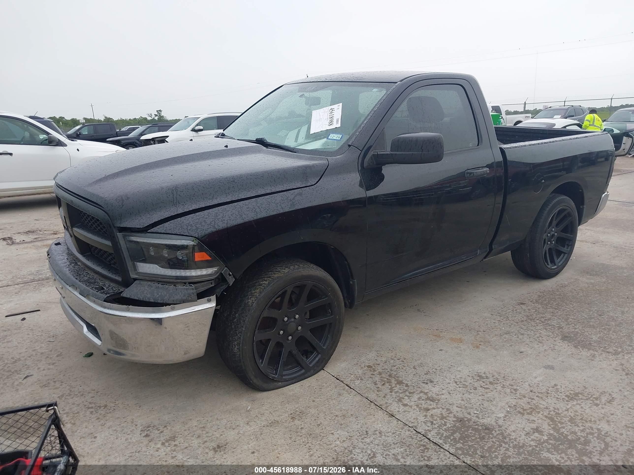 2012 Dodge Ram 1500   Black vin: 3C6JD6AK9CG152216