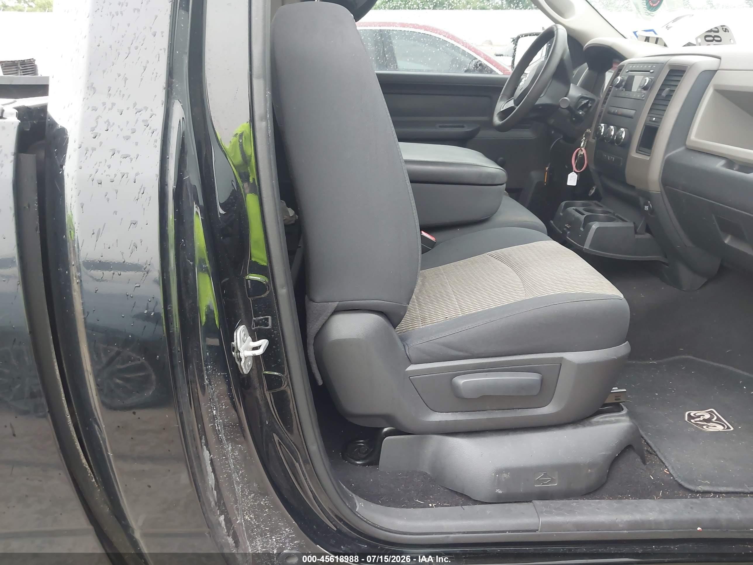 2012 Dodge Ram 1500   Black vin: 3C6JD6AK9CG152216