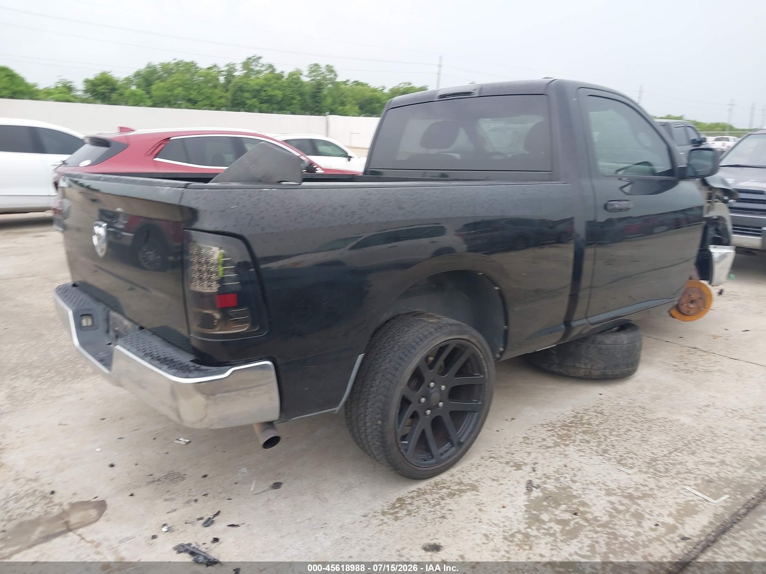 2012 Dodge Ram 1500   Black vin: 3C6JD6AK9CG152216