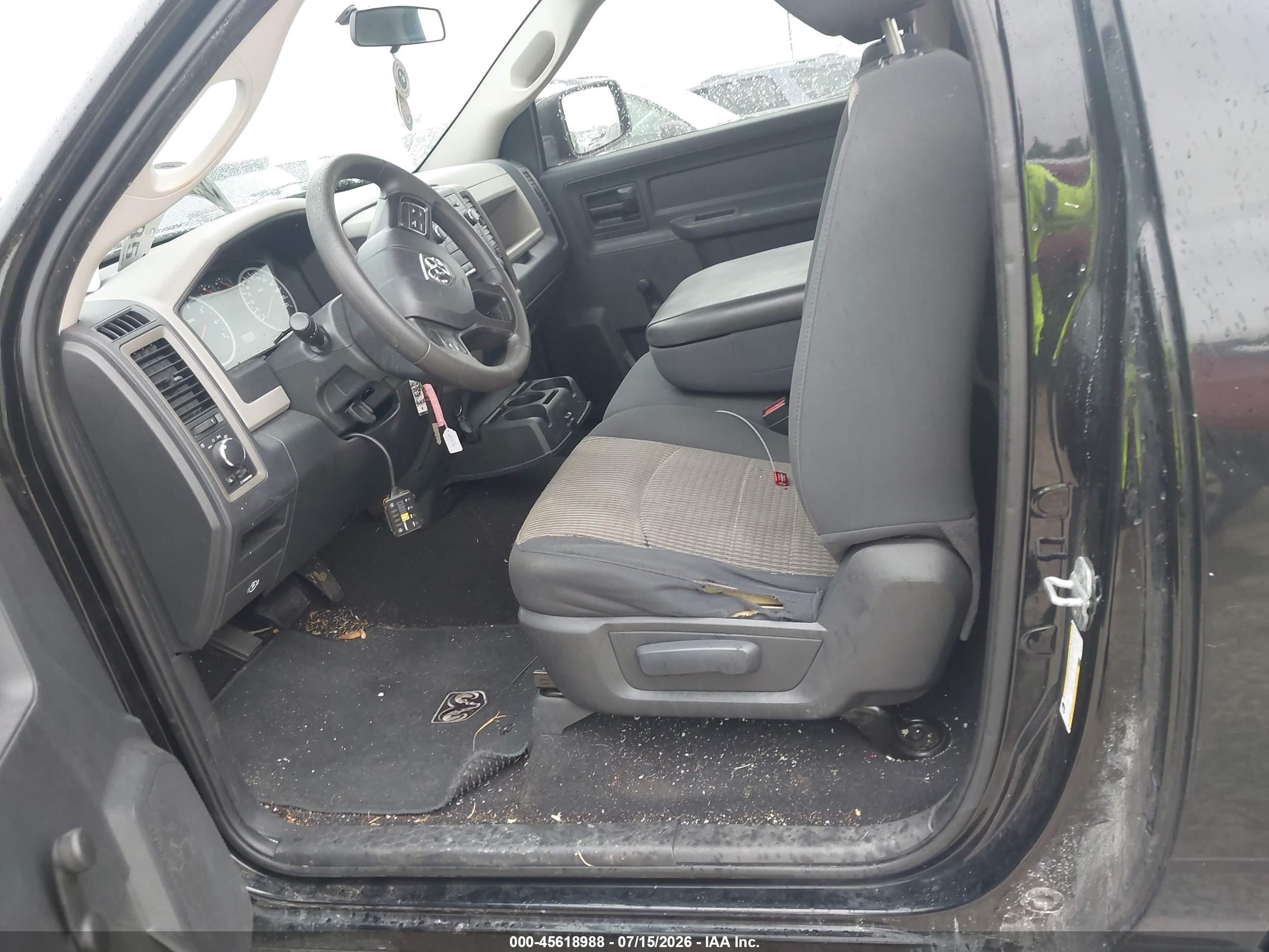 2012 Dodge Ram 1500   Black vin: 3C6JD6AK9CG152216