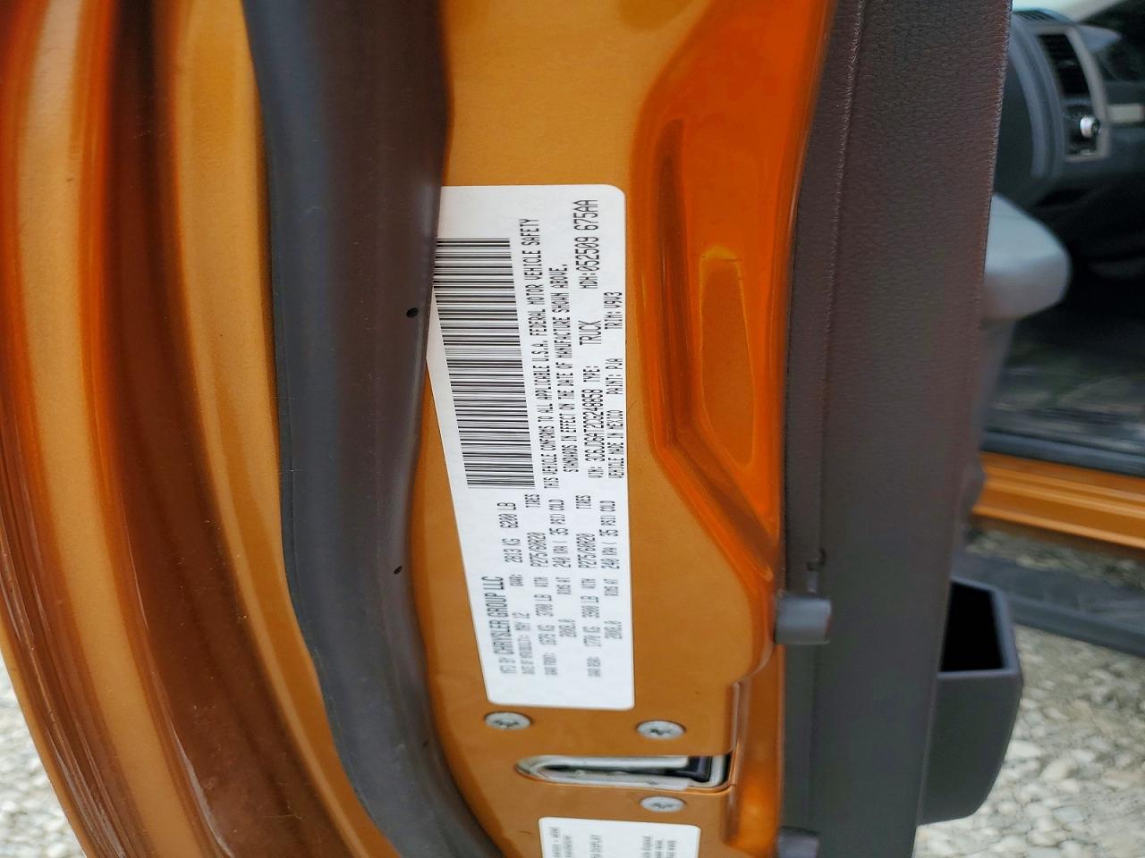 2012 Dodge Ram 1500 St Orange vin: 3C6JD6AT2CG248858