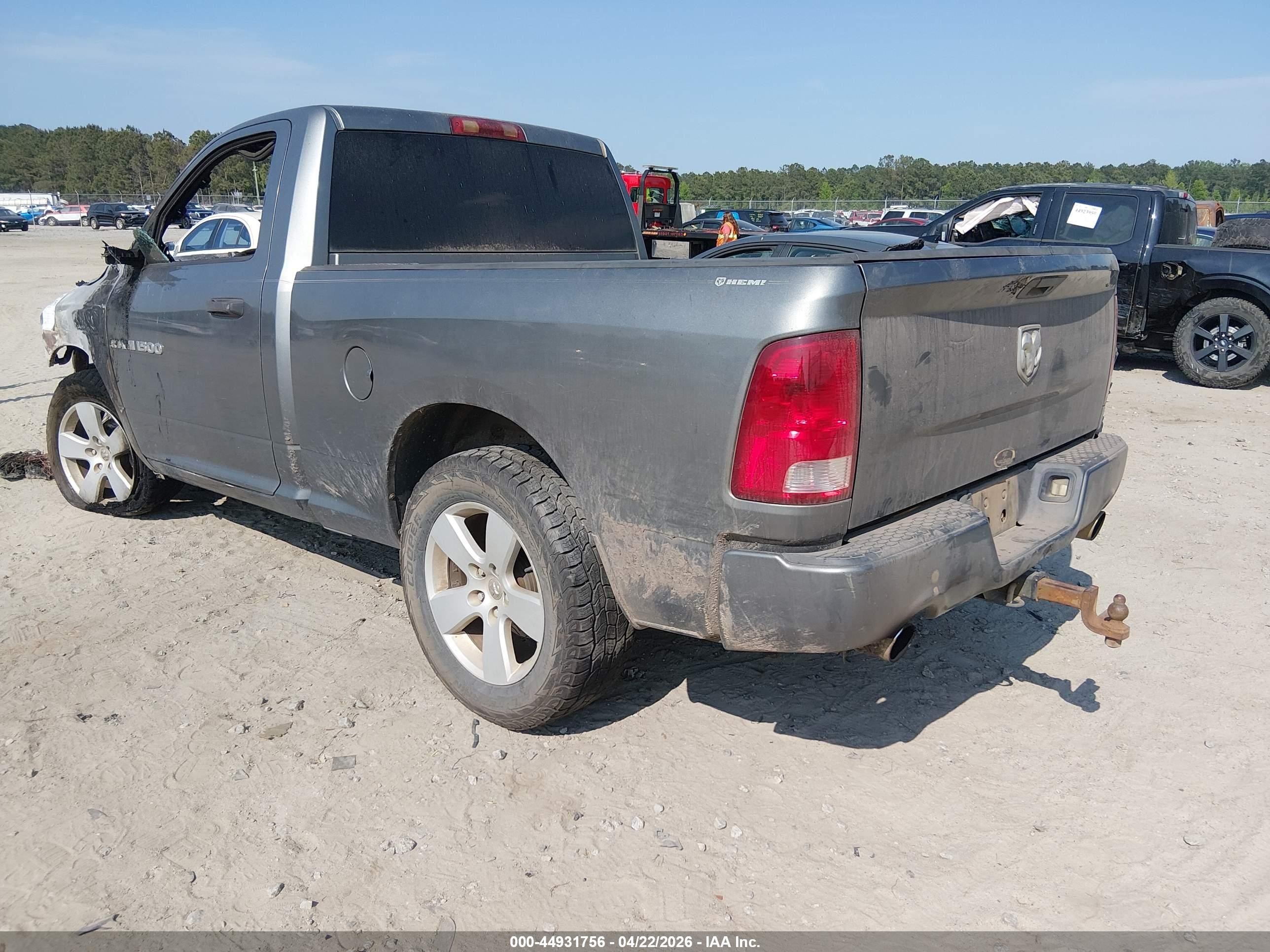 2012 Ram 1500 St Gray vin: 3C6JD6AT5CG143151