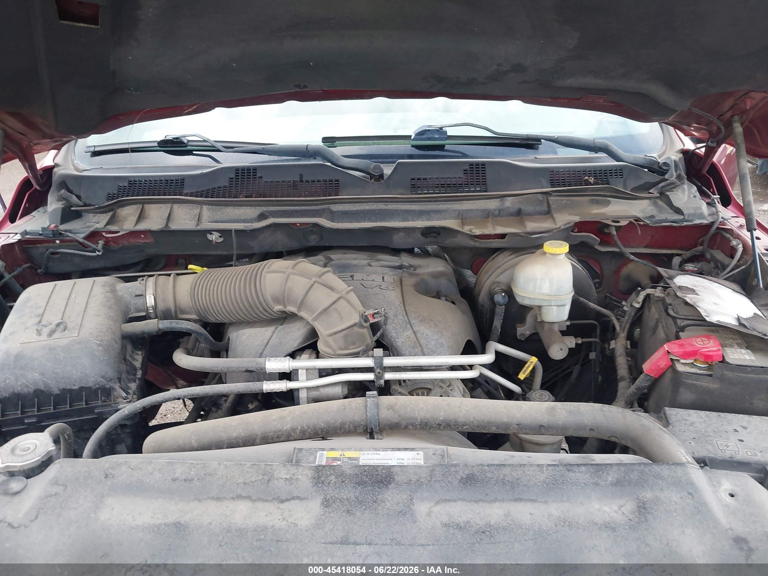 2012 Ram 1500 St Red vin: 3C6JD6ATXCG277752