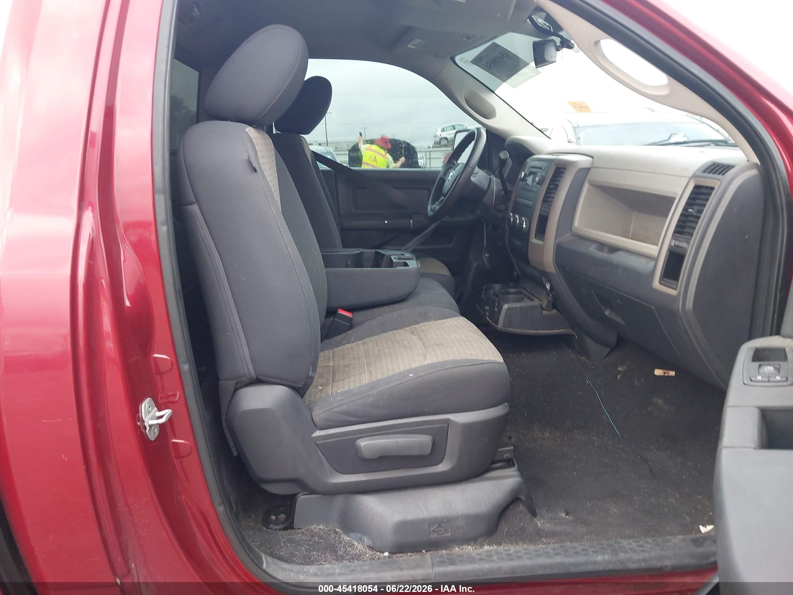2012 Ram 1500 St Red vin: 3C6JD6ATXCG277752