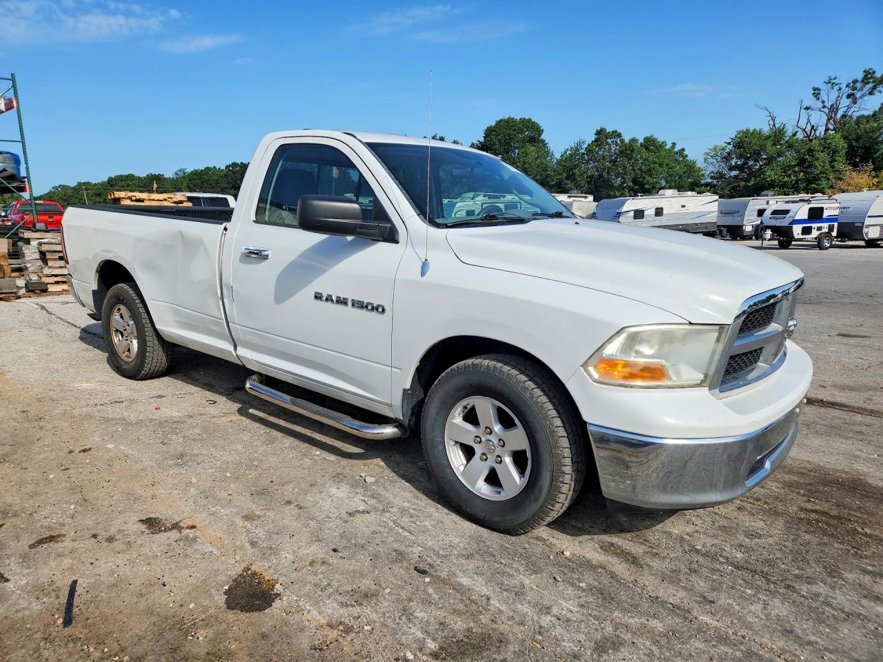 2012 Dodge Ram 1500 Slt White vin: 3C6JD6EP0CG119157