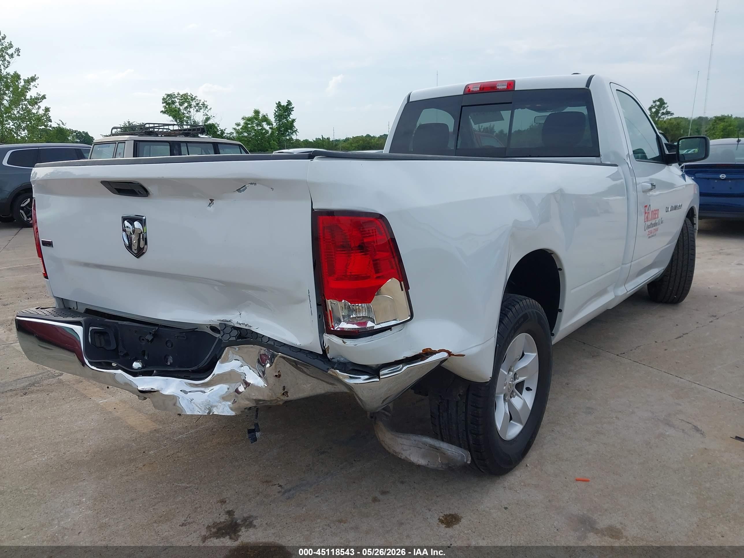 2012 Ram 1500 Slt Белый vin: 3C6JD6EP2CG169218