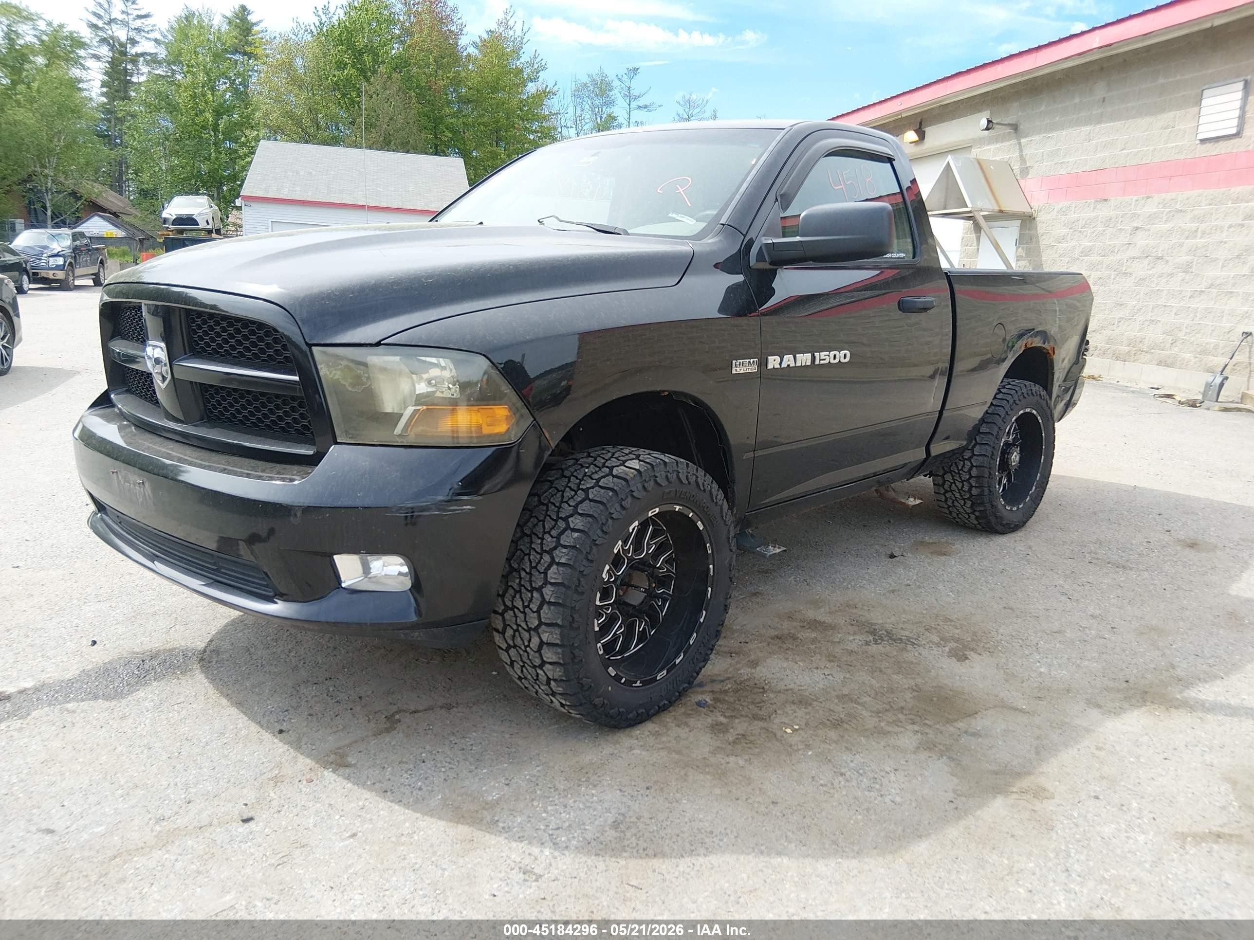 2012 Ram 1500 St Black vin: 3C6JD7ATXCG216858