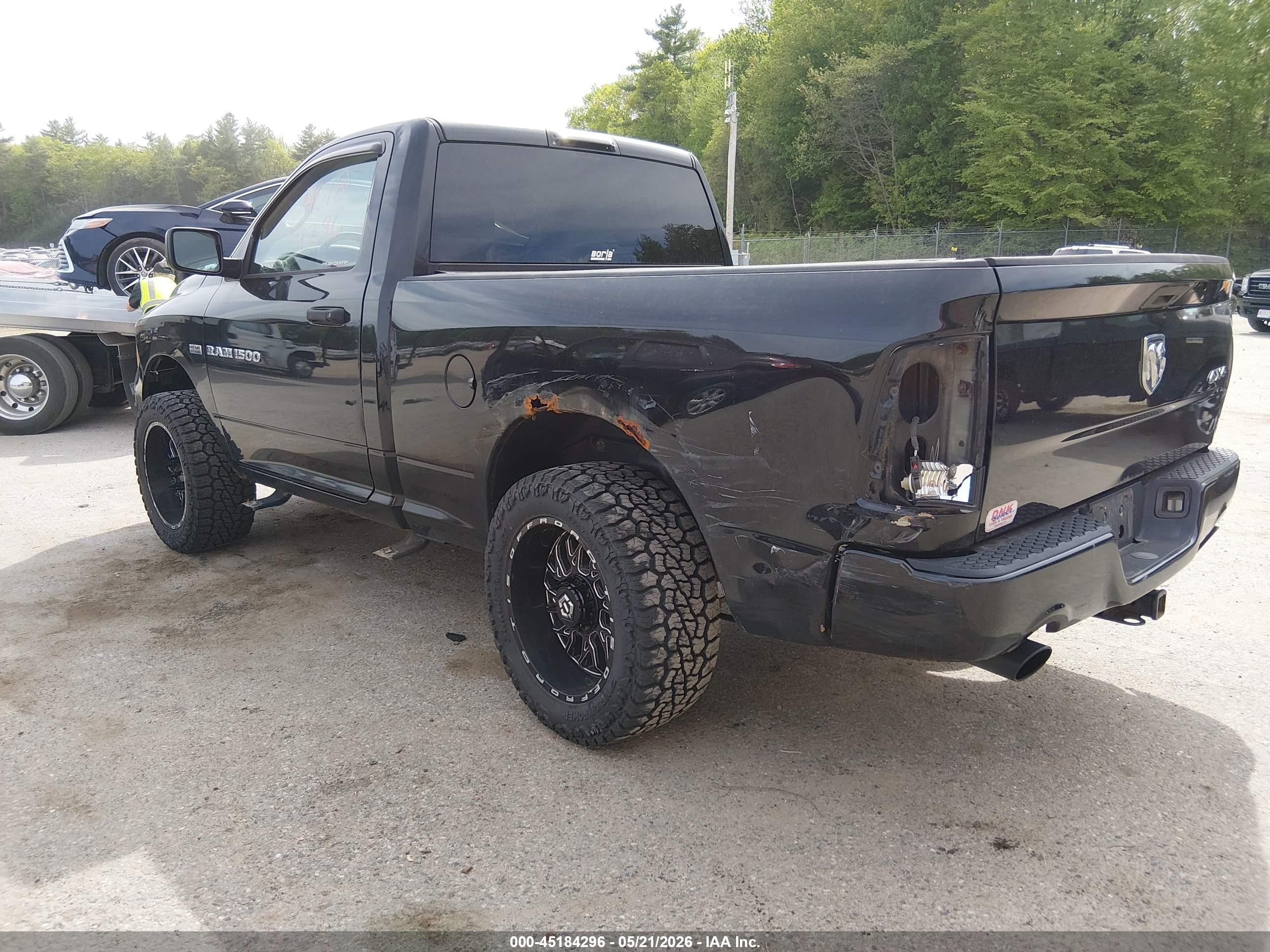 2012 Ram 1500 St Black vin: 3C6JD7ATXCG216858