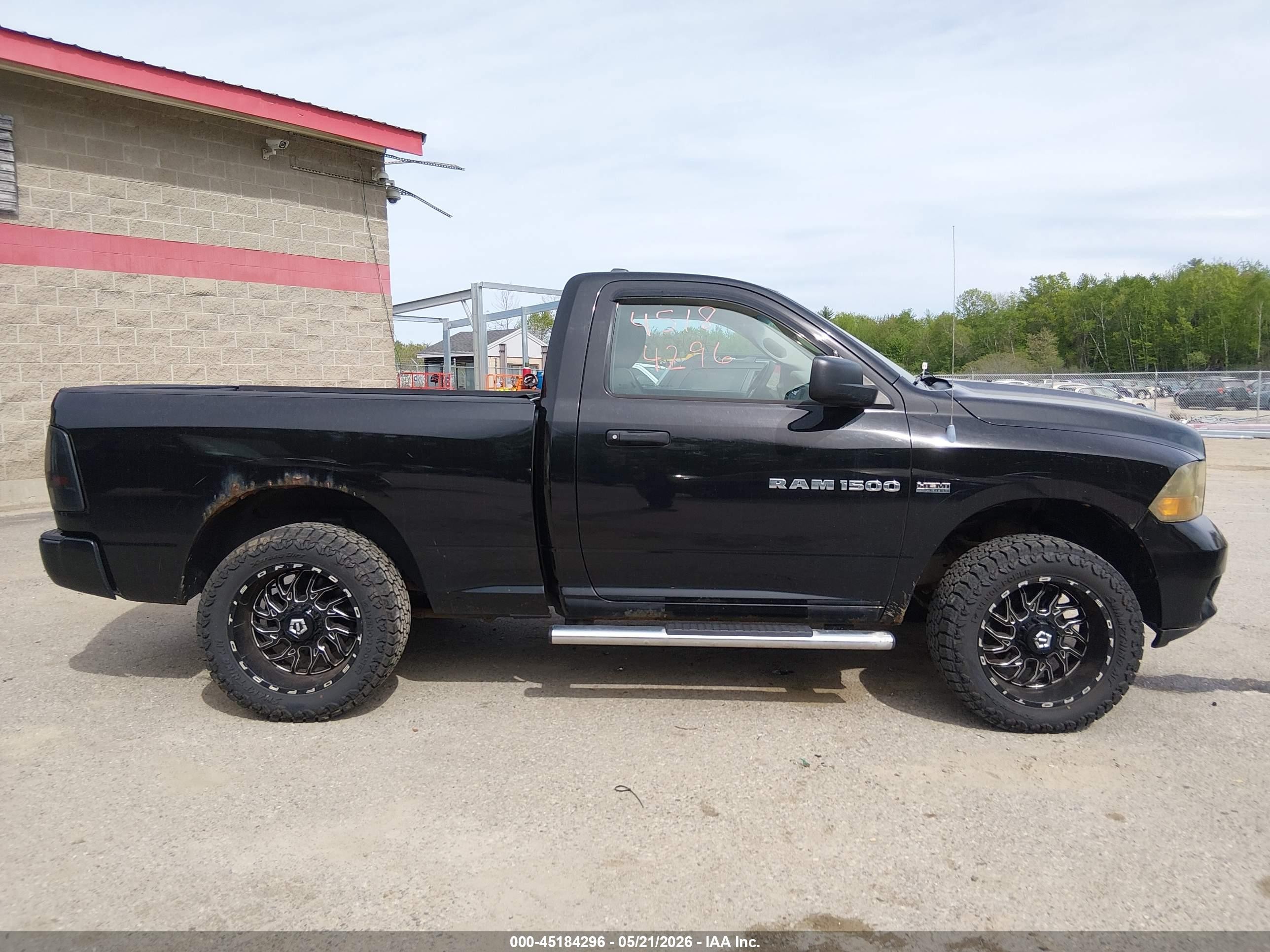 2012 Ram 1500 St Black vin: 3C6JD7ATXCG216858
