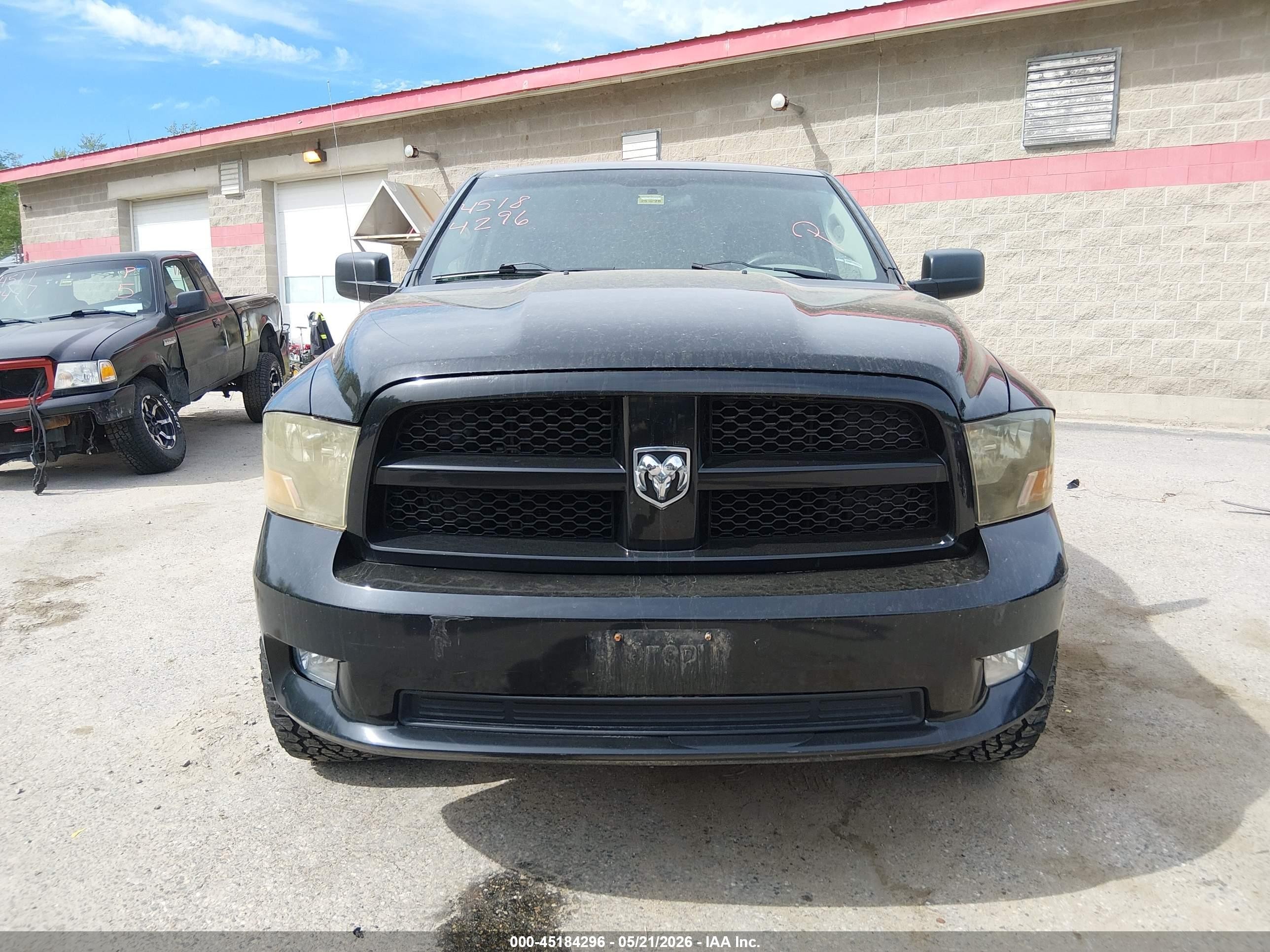 2012 Ram 1500 St Black vin: 3C6JD7ATXCG216858