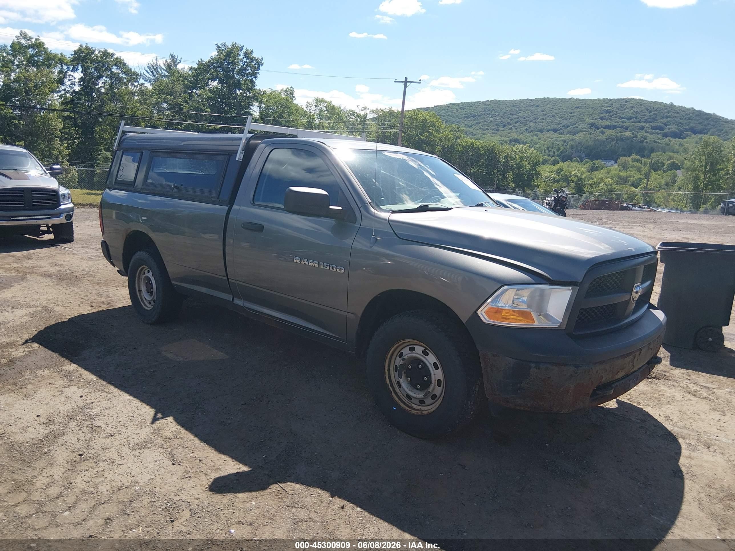 2012 Ram 1500 St Серый vin: 3C6JD7DP4CG124613