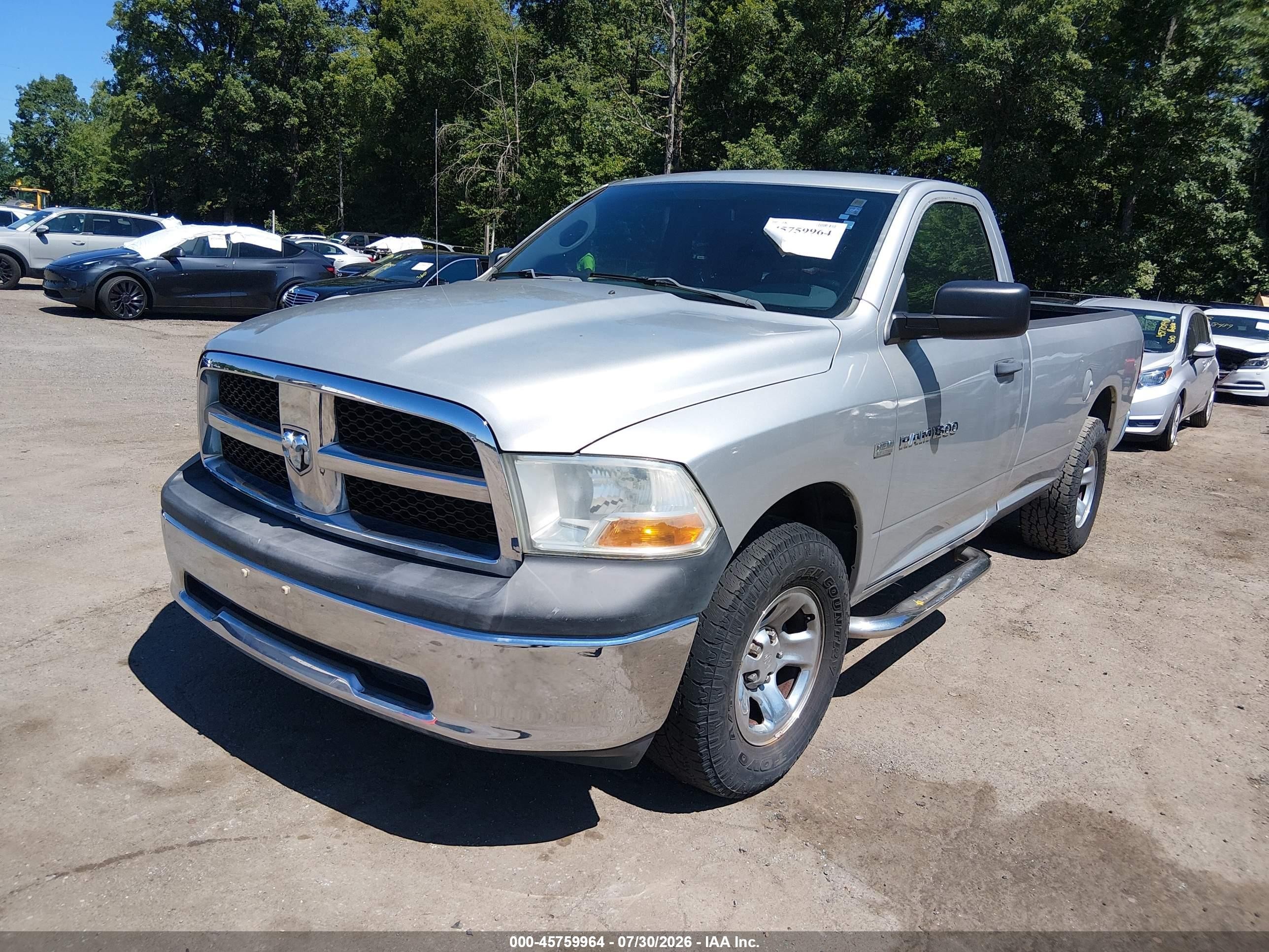 2012 Ram 1500 Tradesman Silver vin: 3C6JD7DT1CG251381