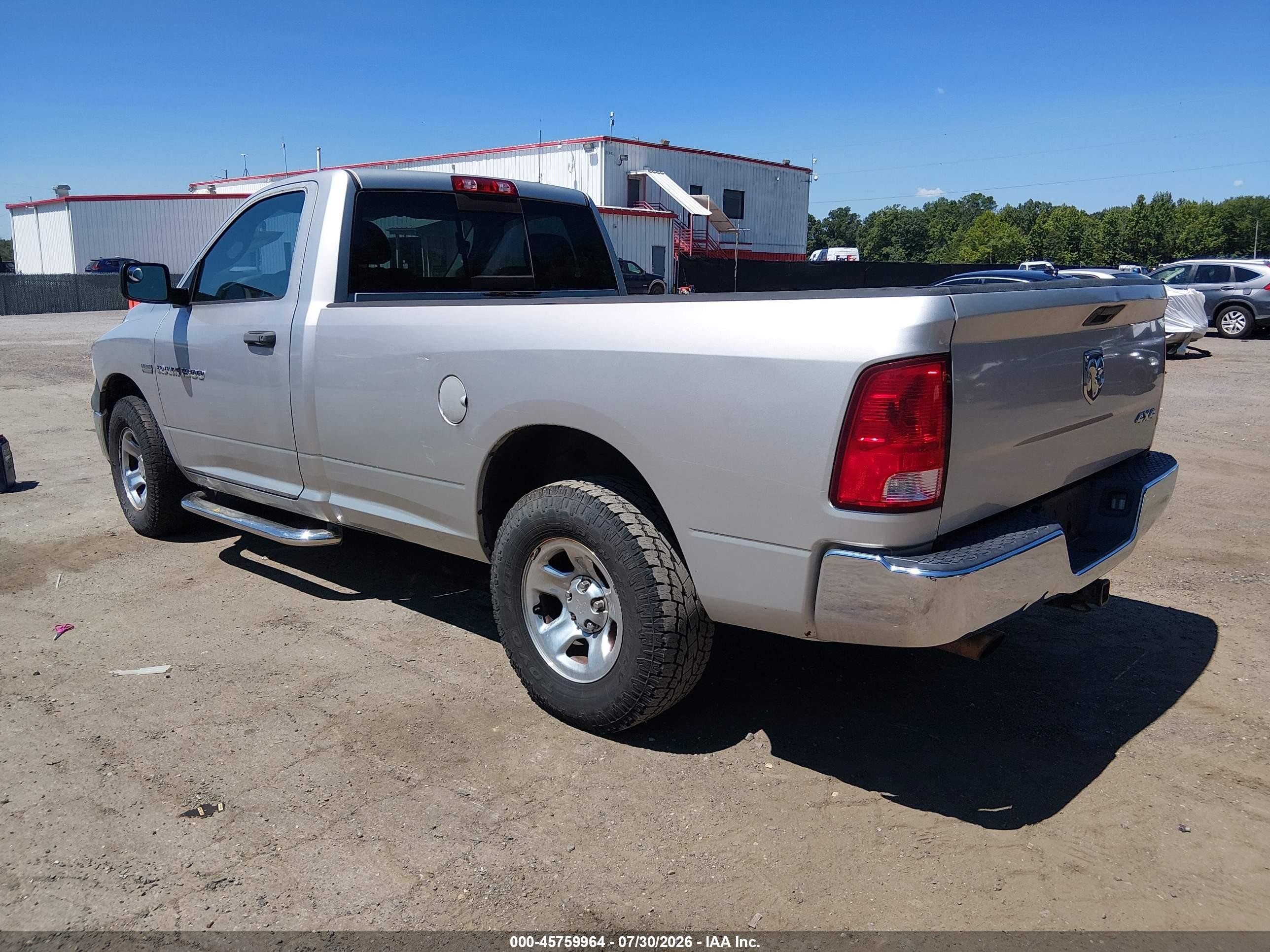 2012 Ram 1500 Tradesman Silver vin: 3C6JD7DT1CG251381